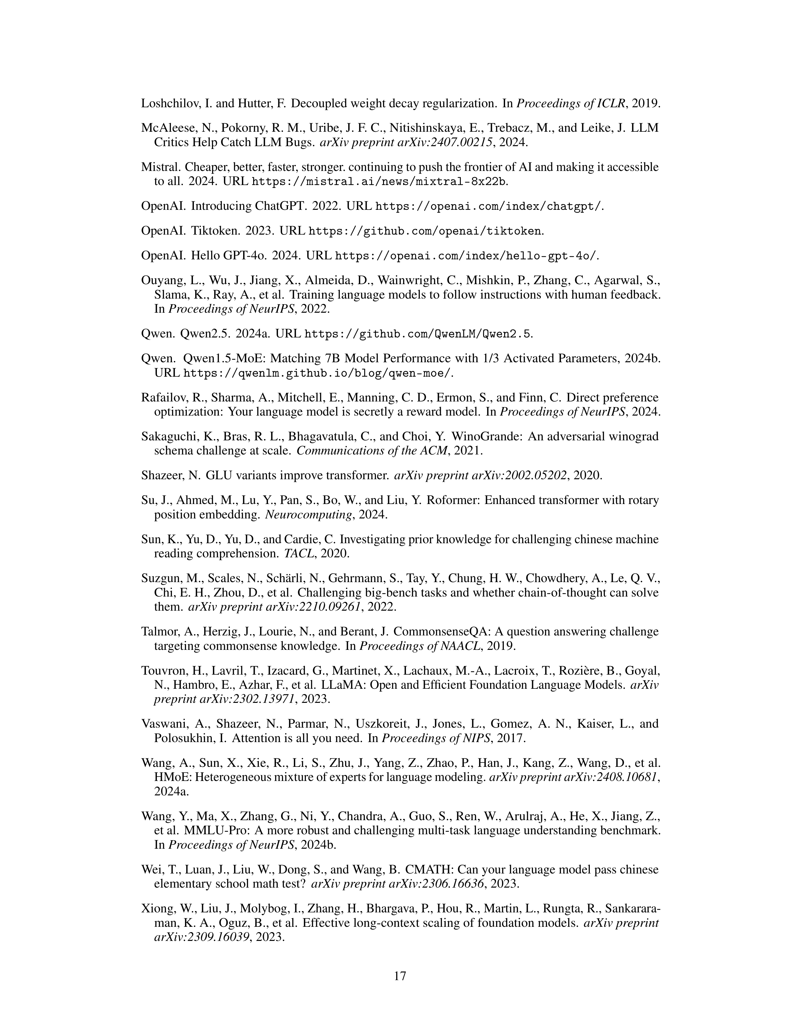 Hunyuan-Large Research Paper by Tencent — page 17