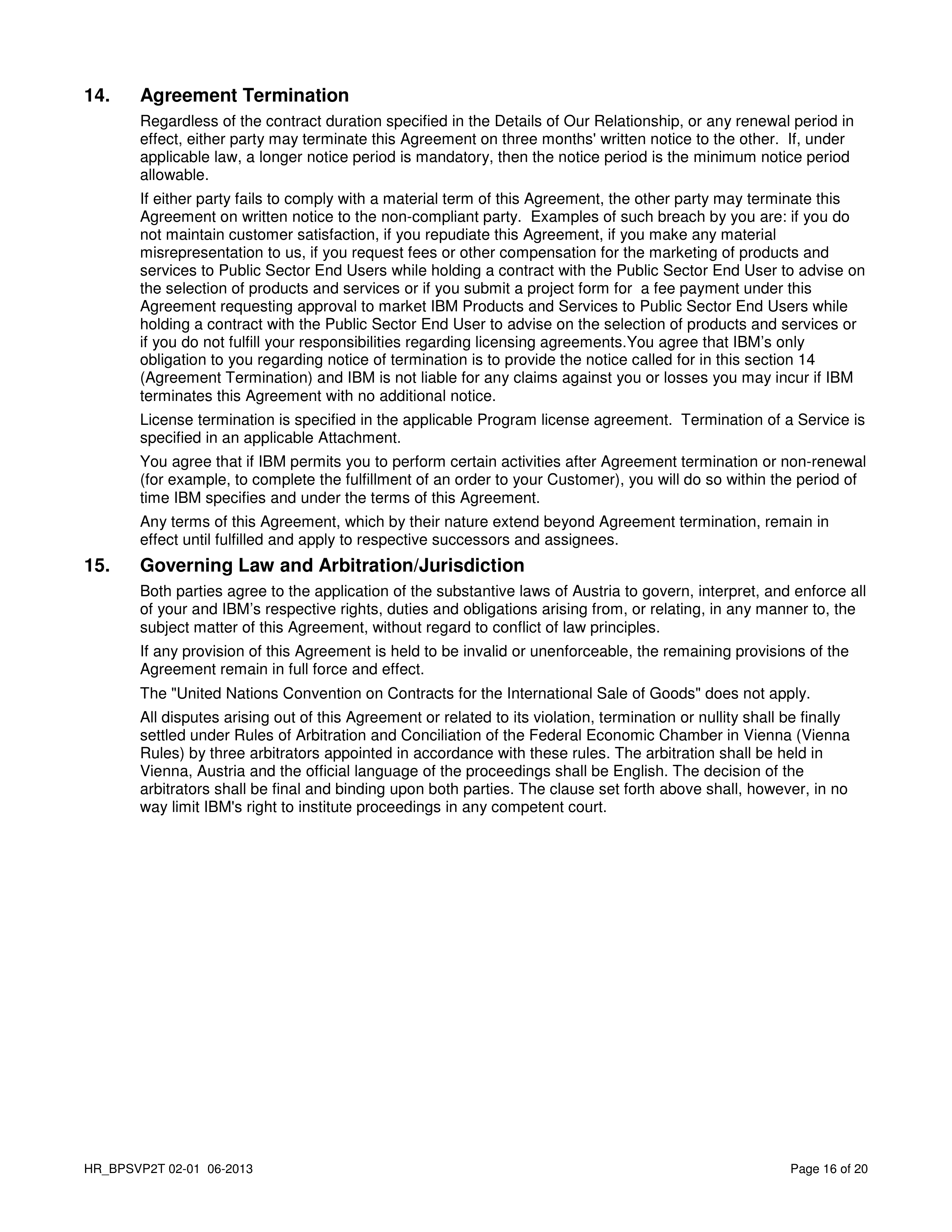 IBM Business Partner Agreement — page 16