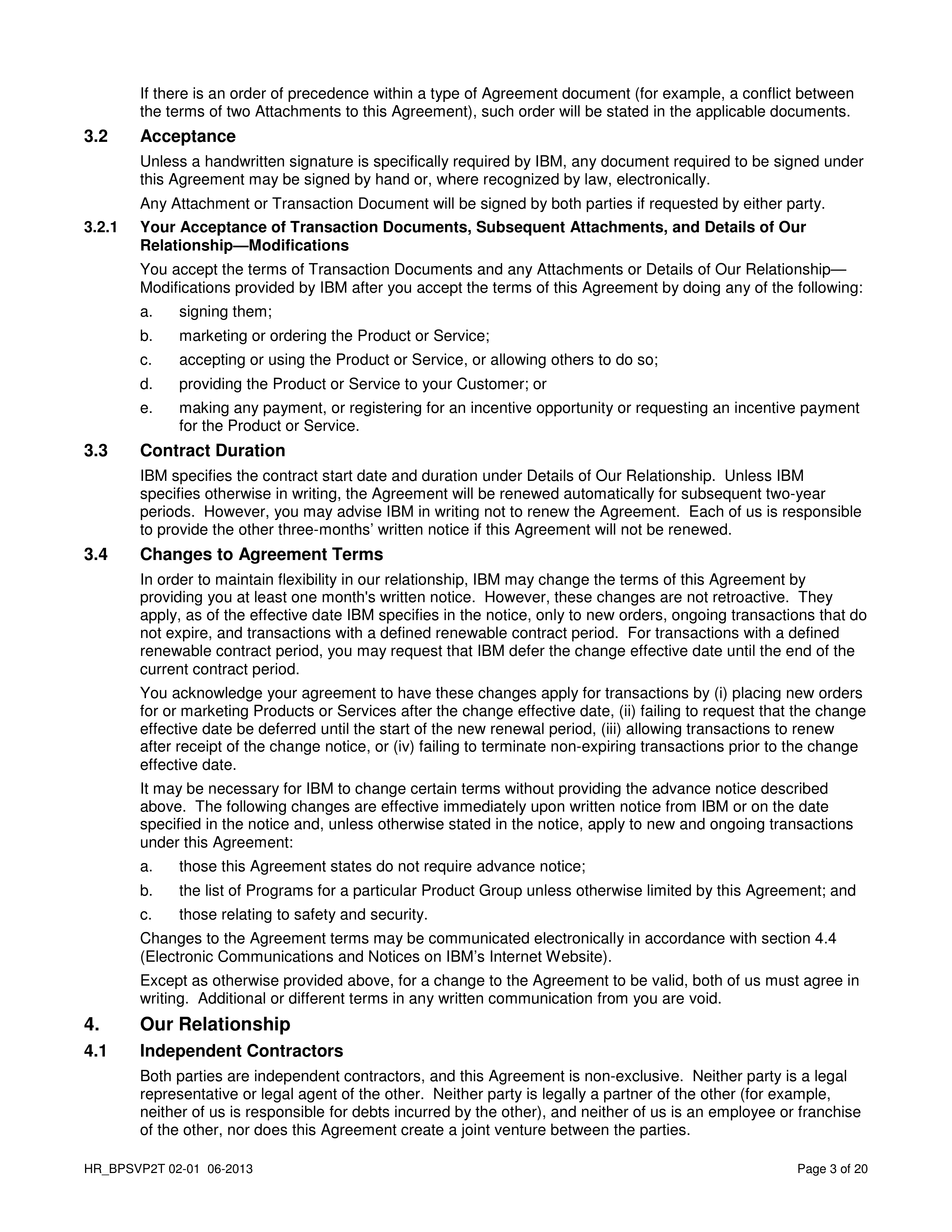 IBM Business Partner Agreement — page 3