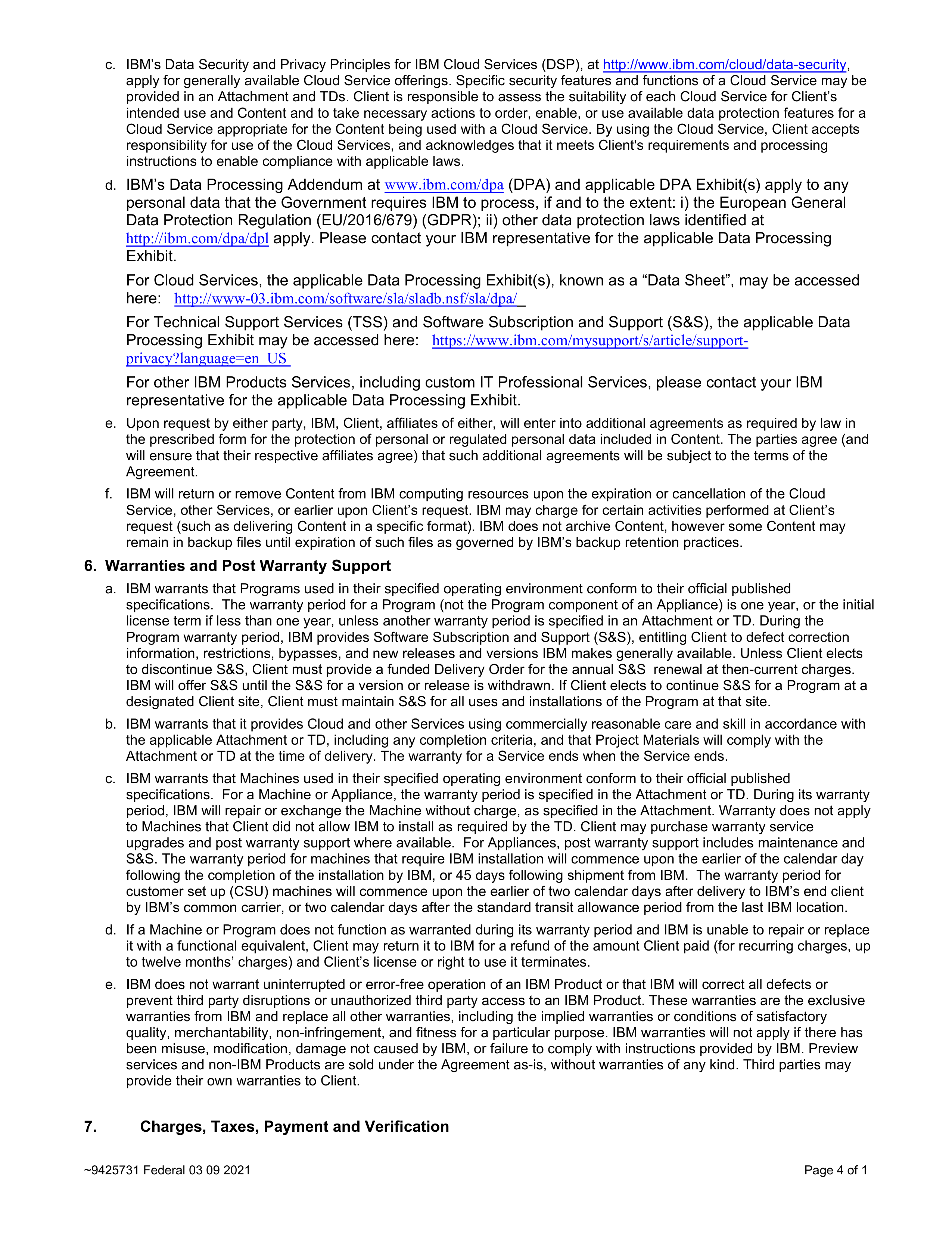 IBM Client Relationship Agreement — page 4