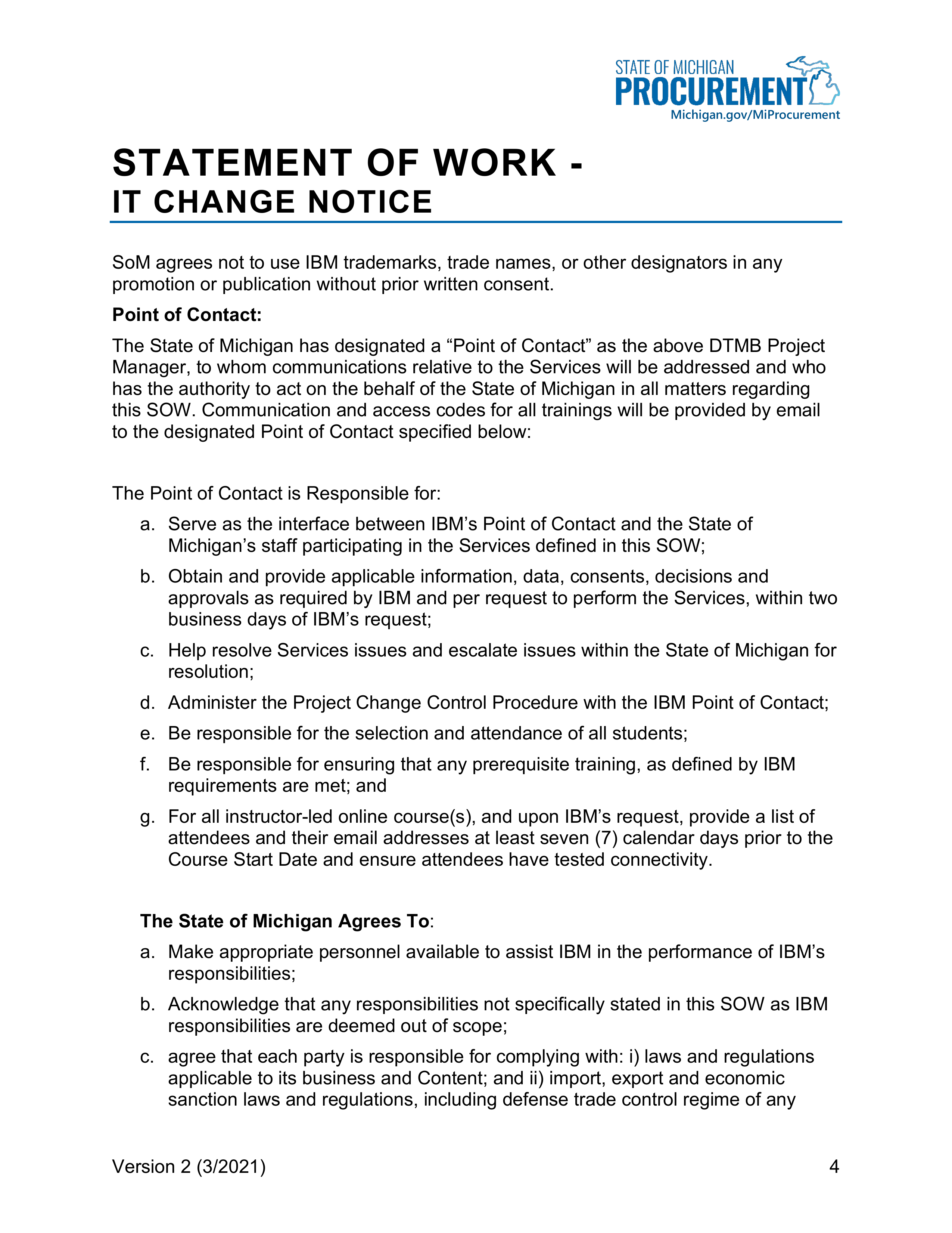 IBM Contract Change — page 107