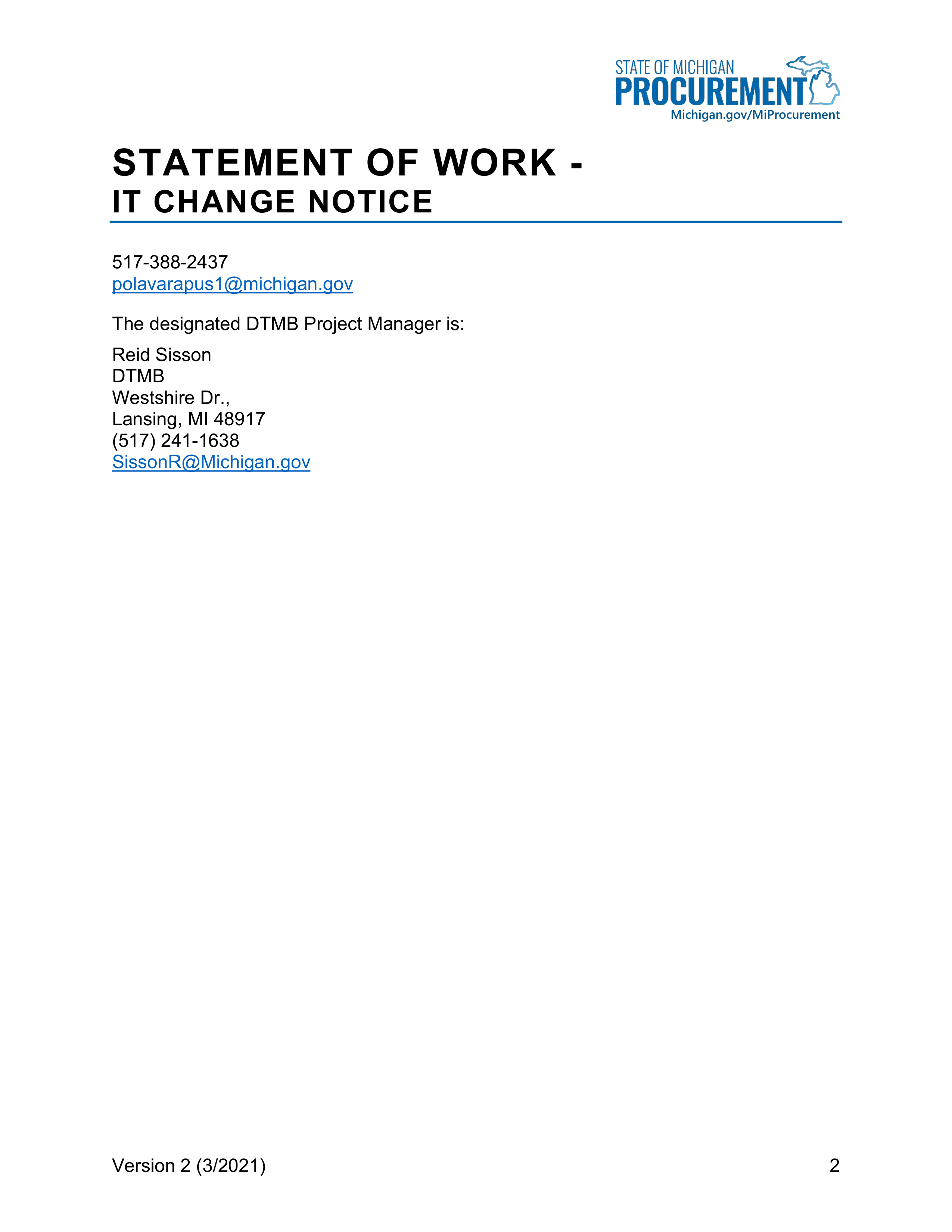 IBM Contract Change — page 132