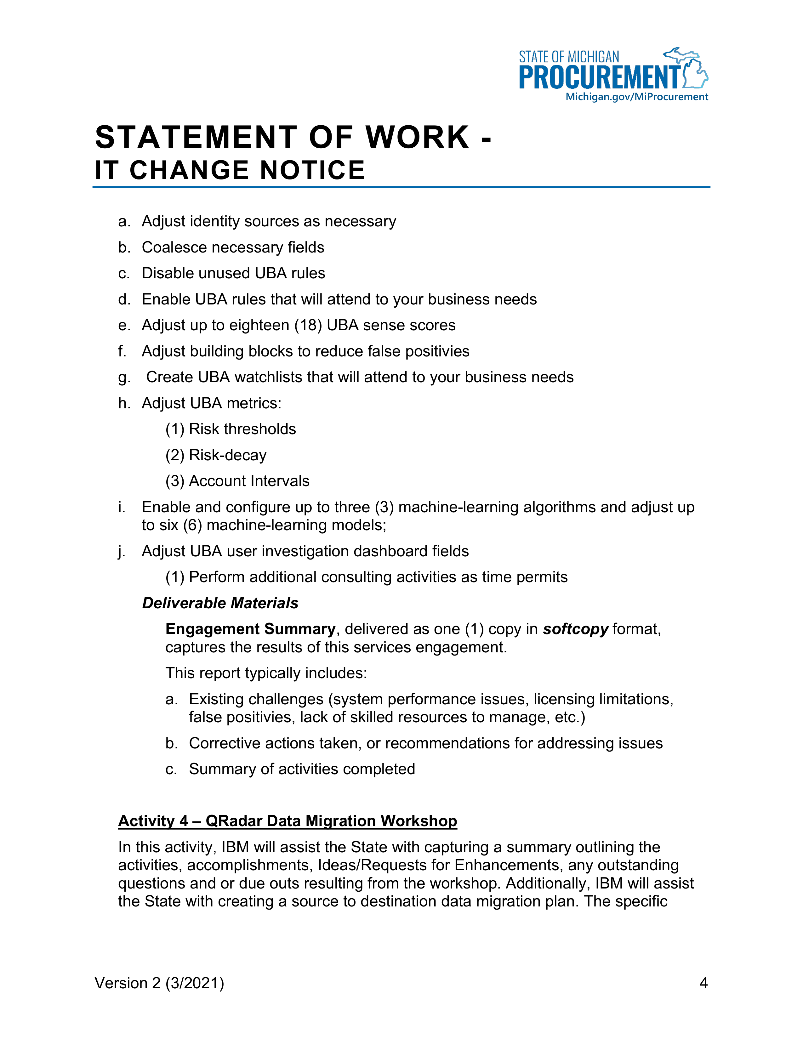 IBM Contract Change — page 140
