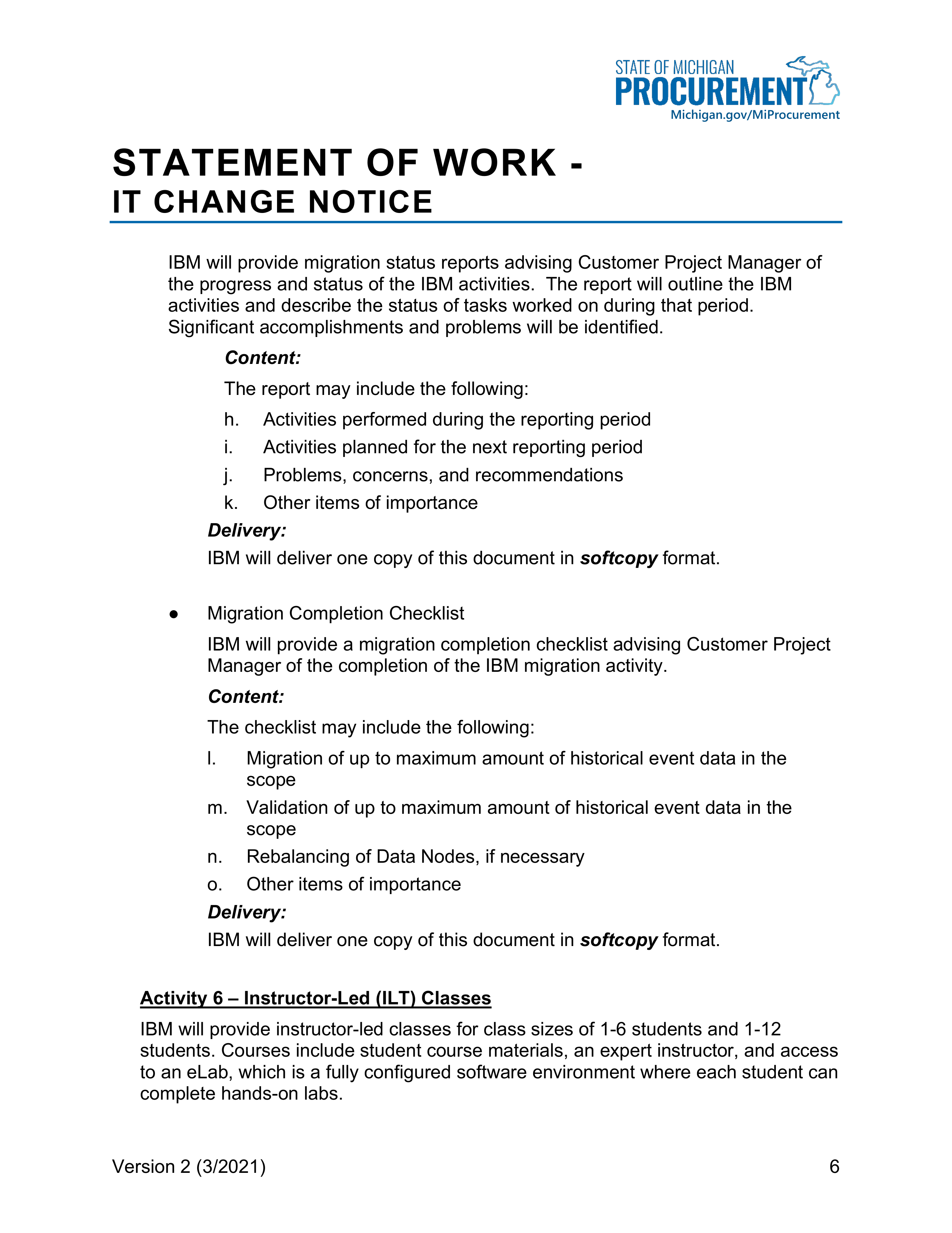 IBM Contract Change — page 142