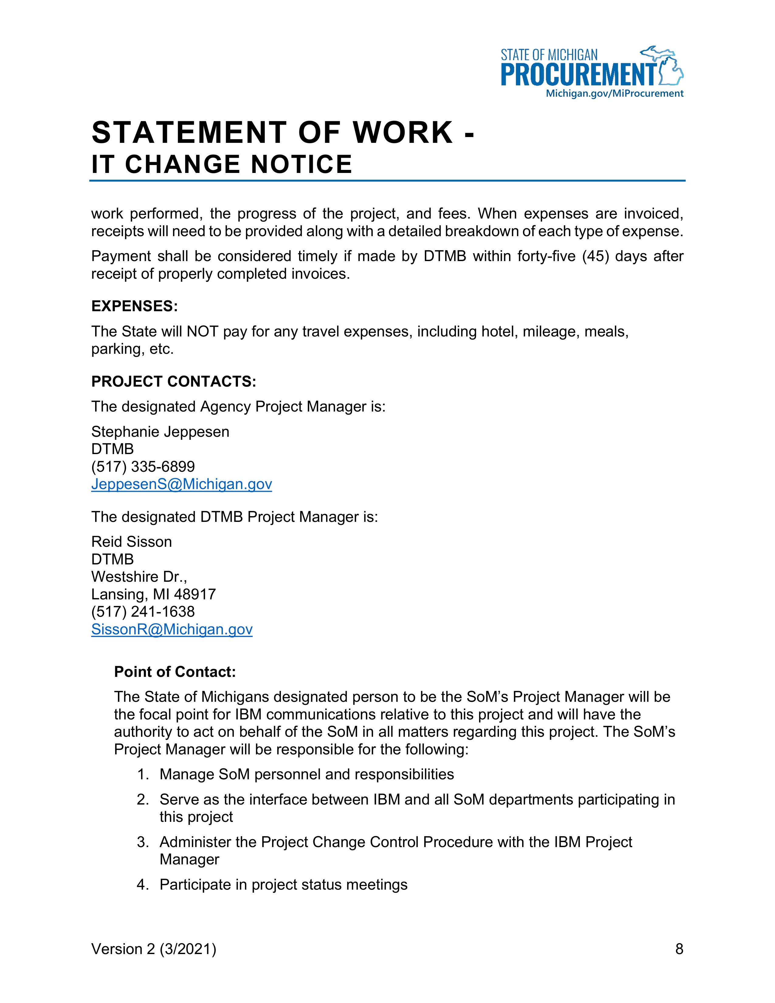IBM Contract Change — page 144