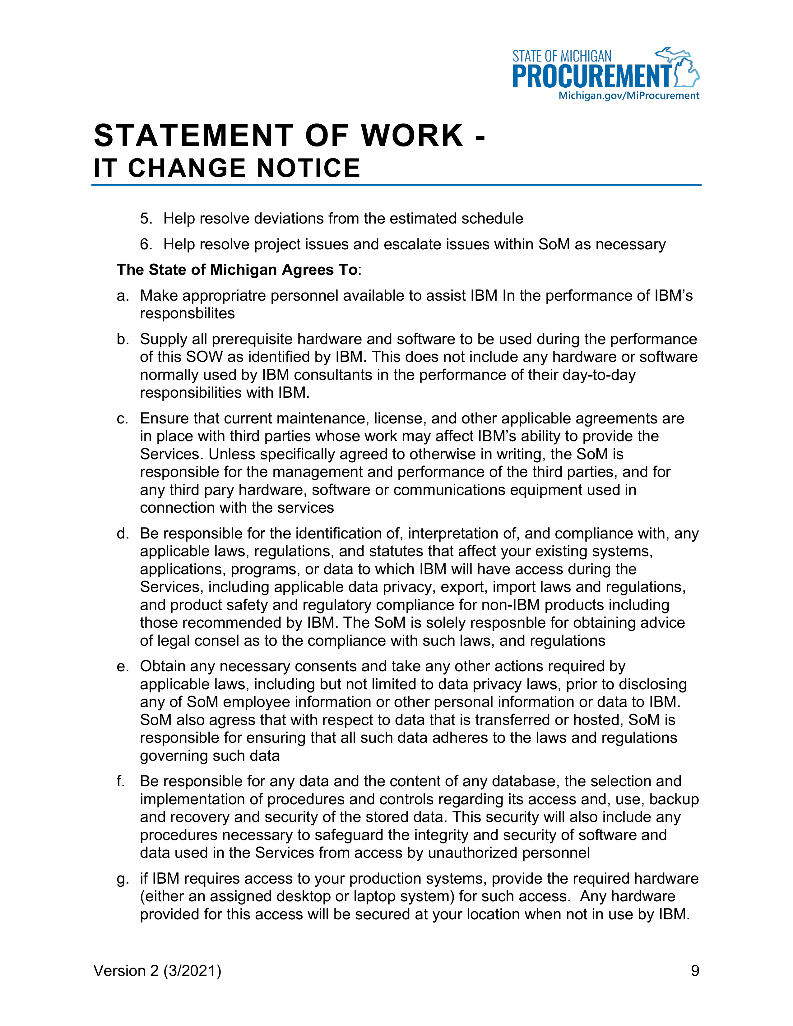 IBM Contract Change — page 145