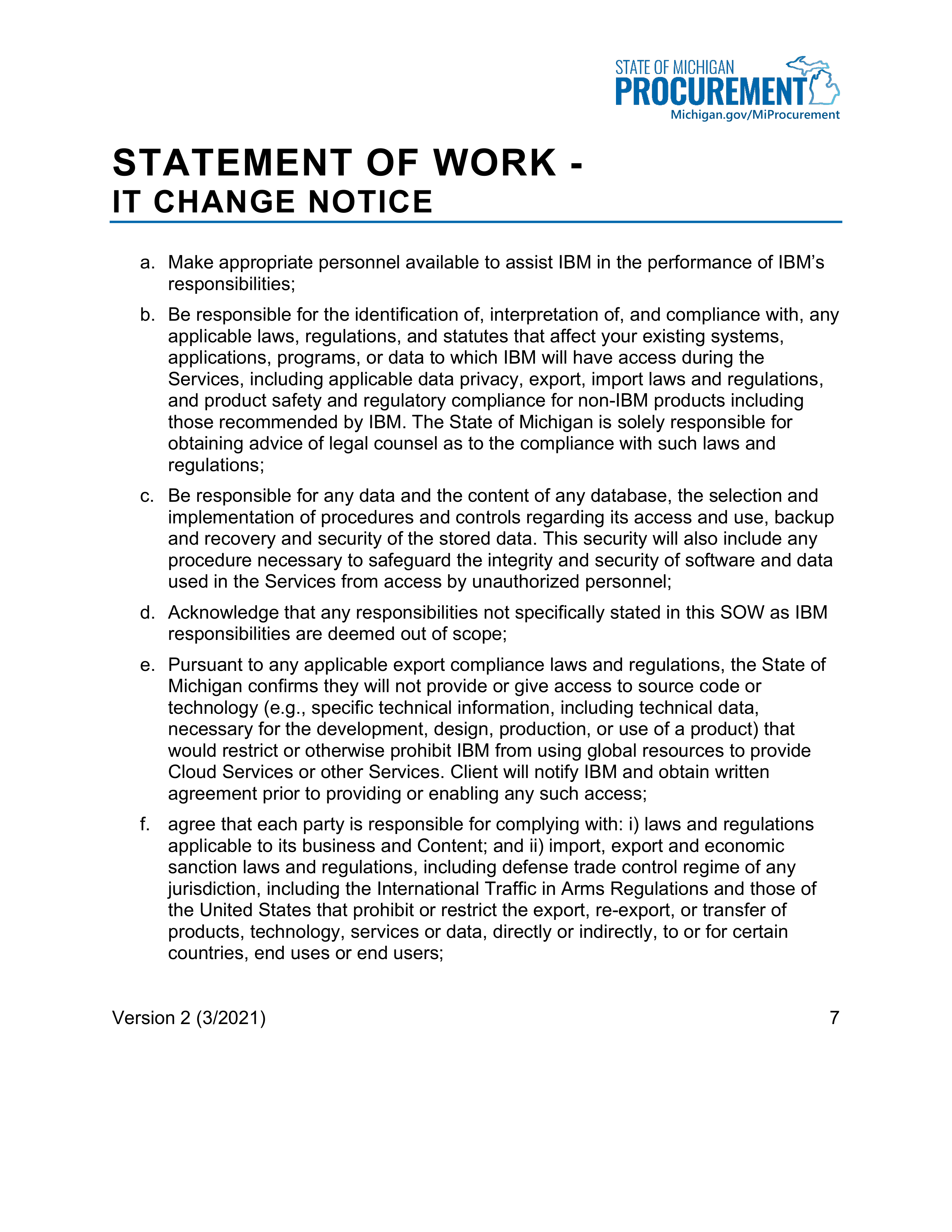 IBM Contract Change — page 155