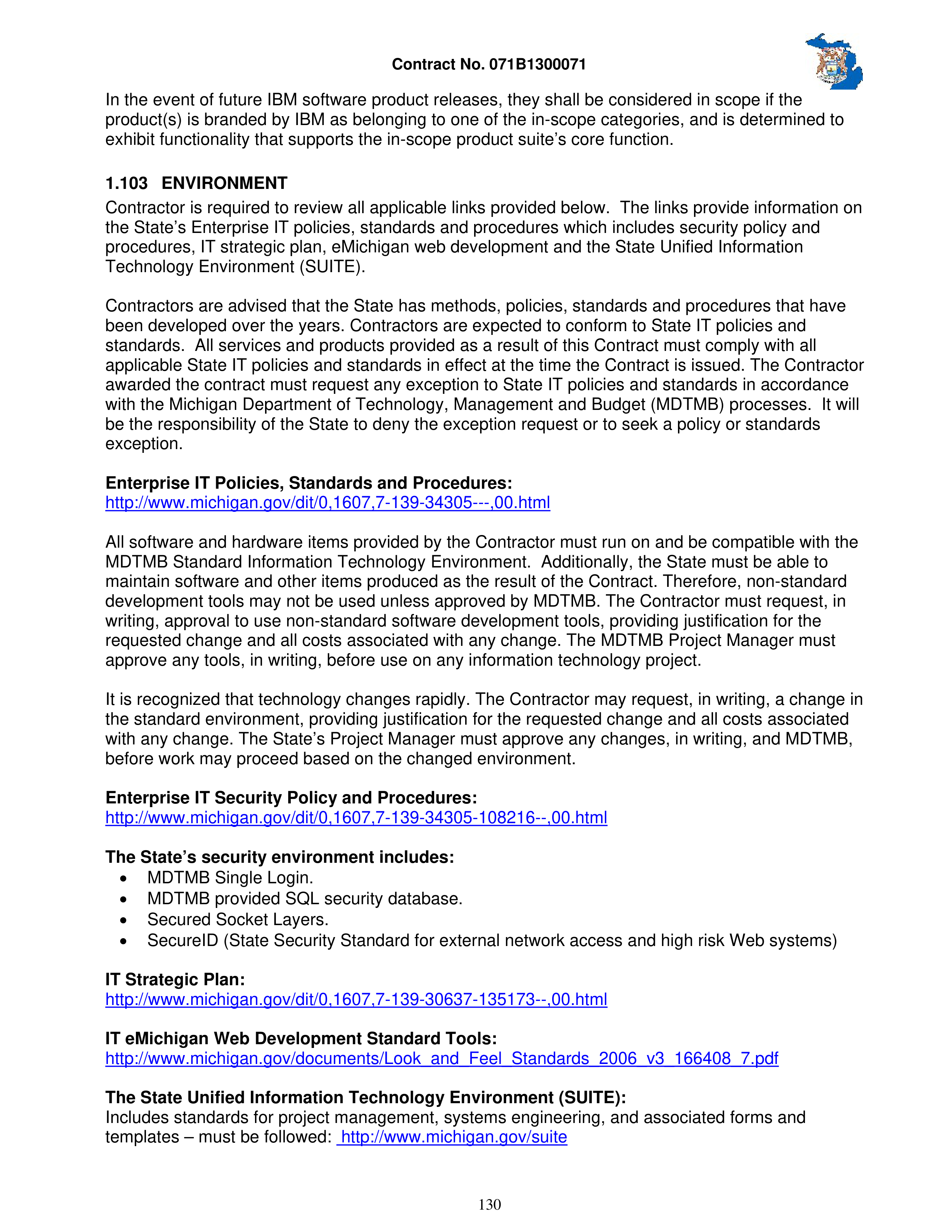 IBM Contract Change — page 177