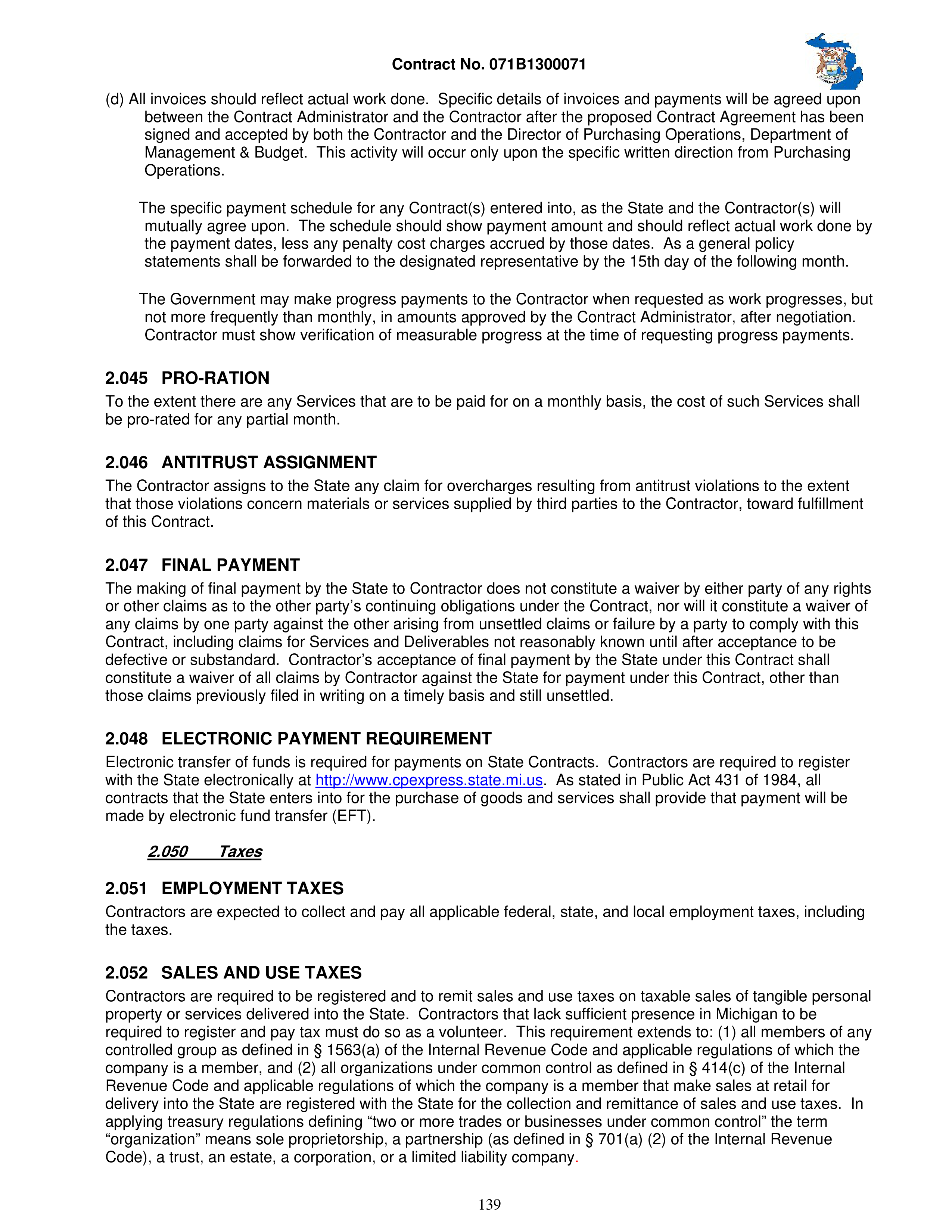 IBM Contract Change — page 186