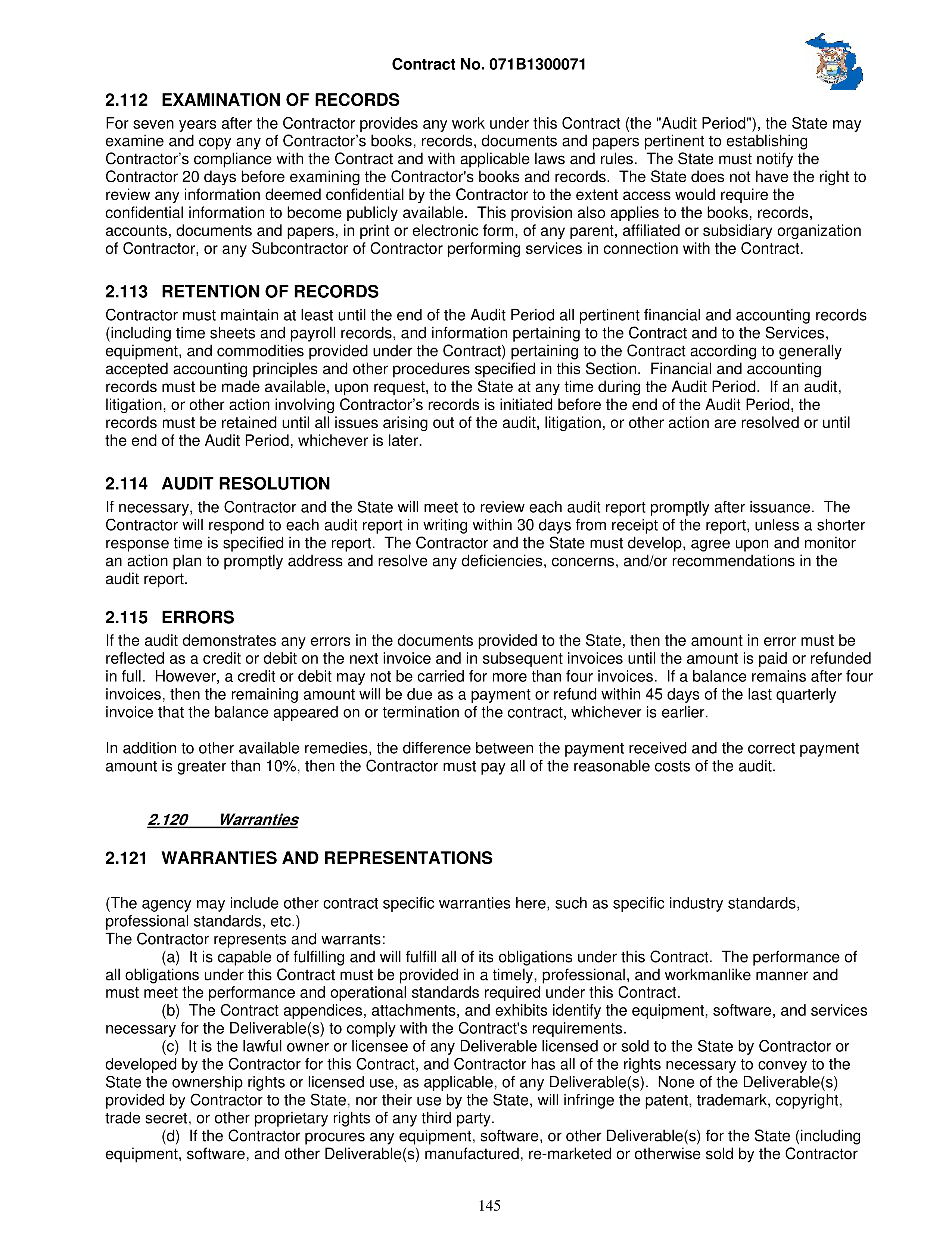 IBM Contract Change — page 192