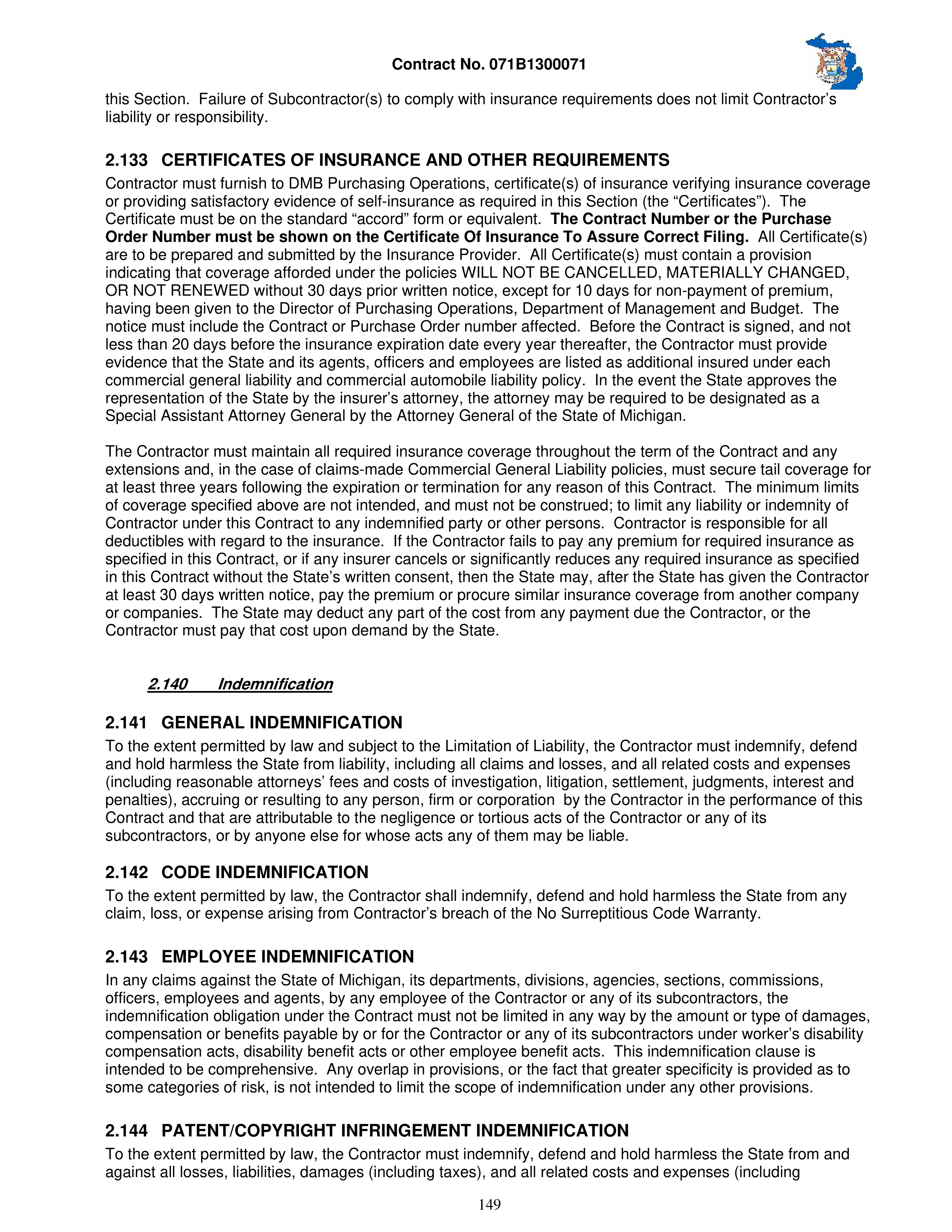 IBM Contract Change — page 196