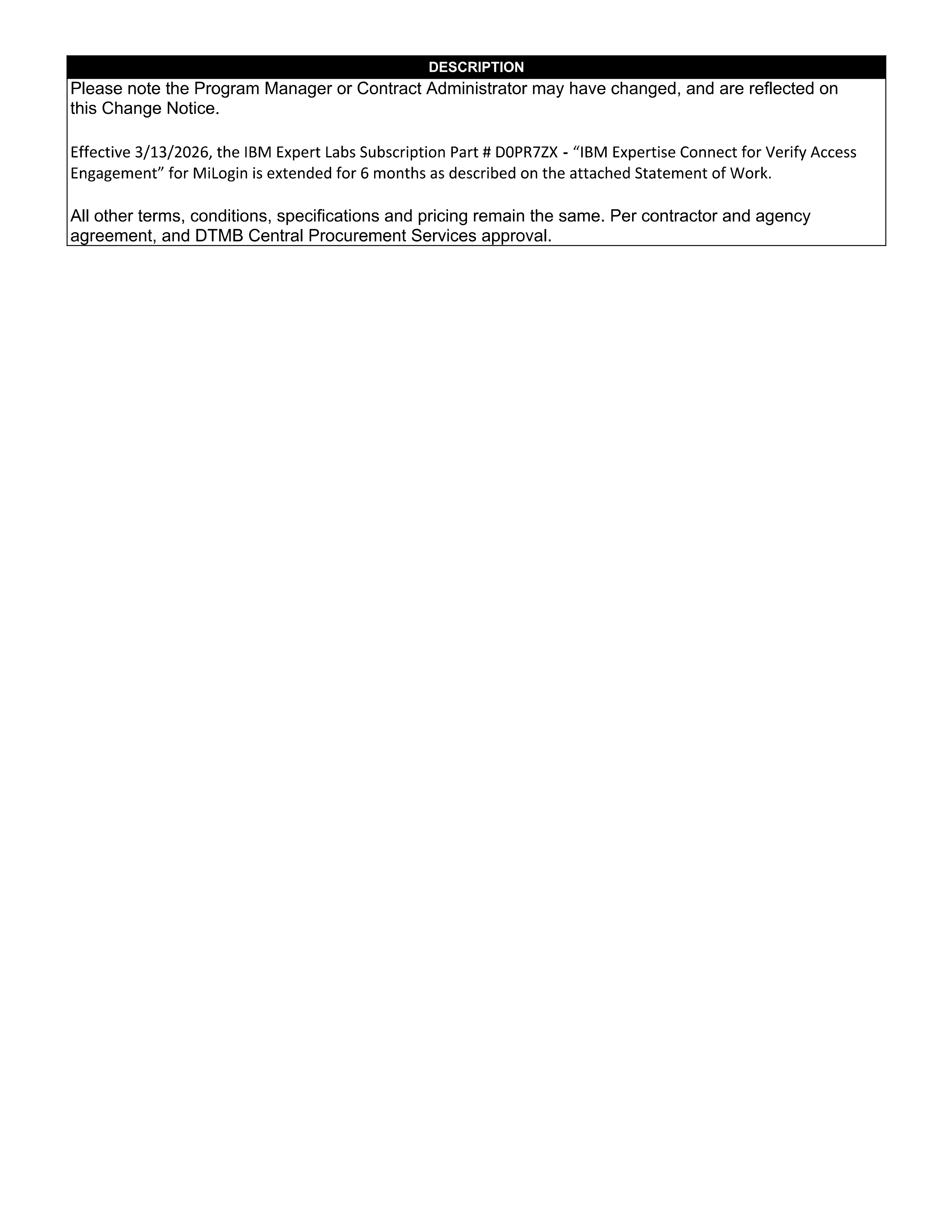 IBM Contract Change — page 2