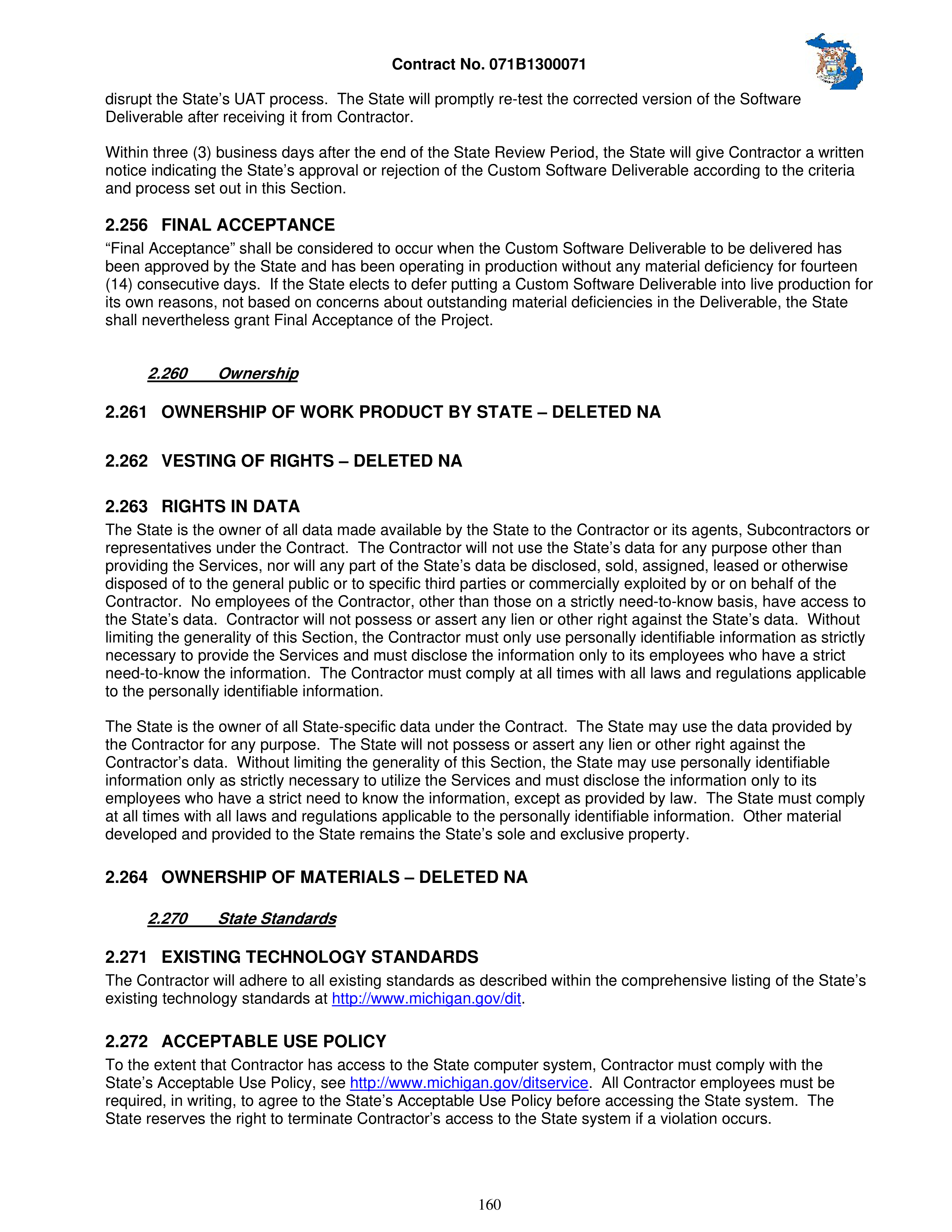 IBM Contract Change — page 207