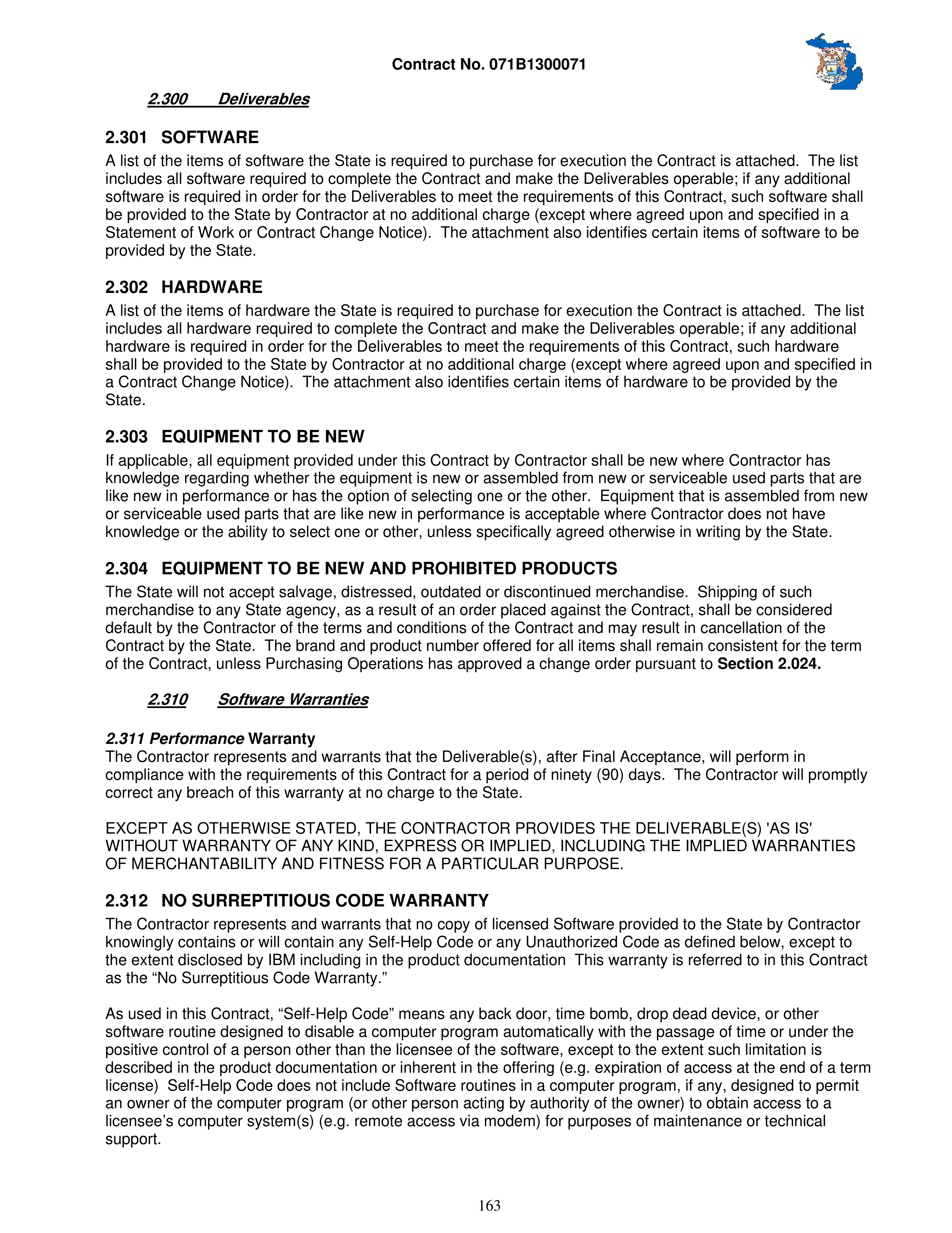 IBM Contract Change — page 210