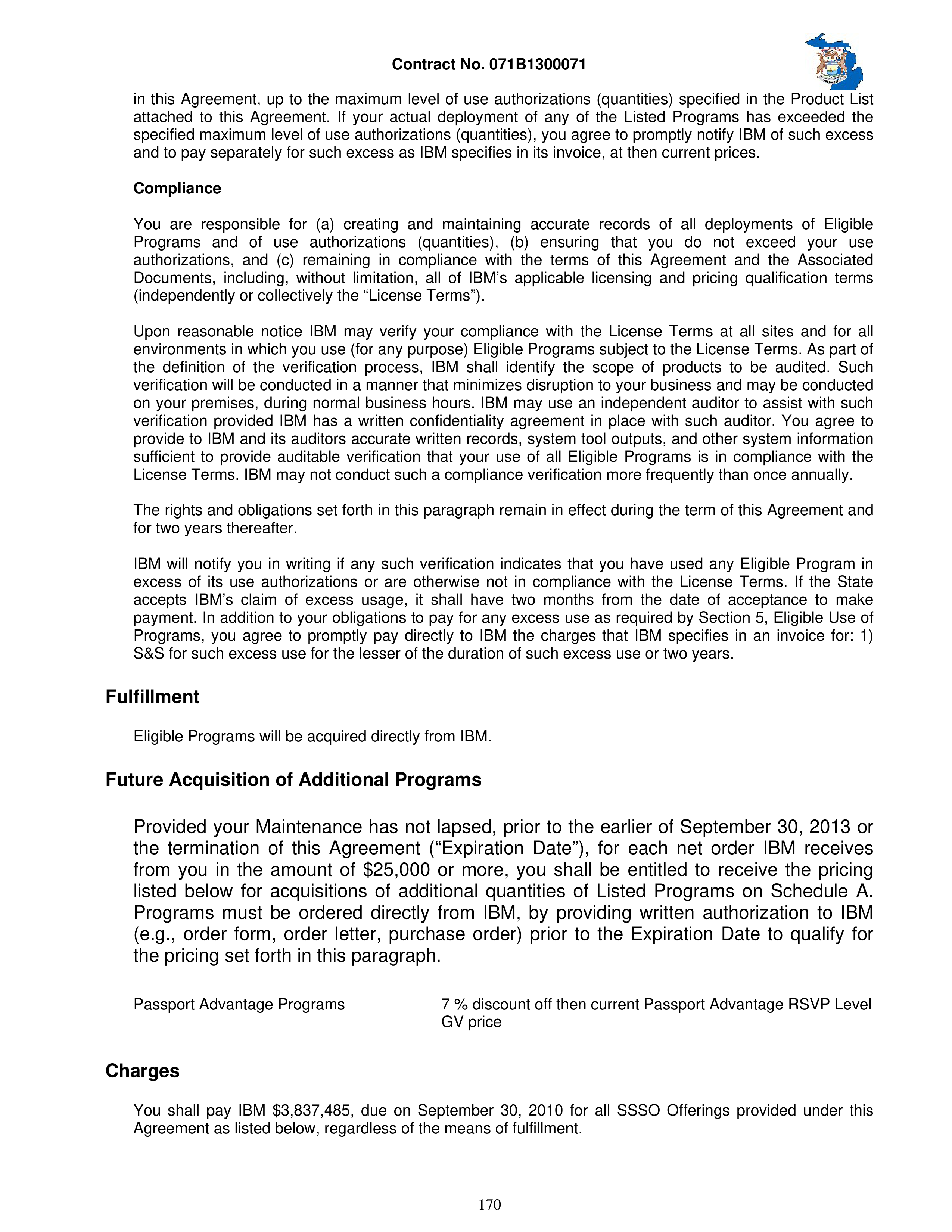 IBM Contract Change — page 217