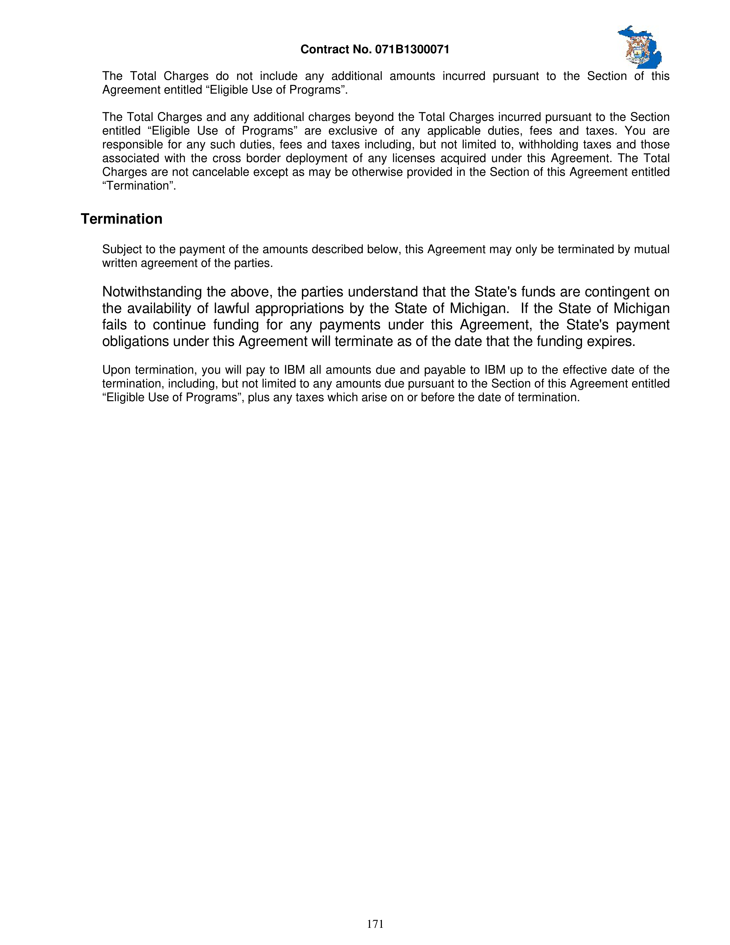 IBM Contract Change — page 218