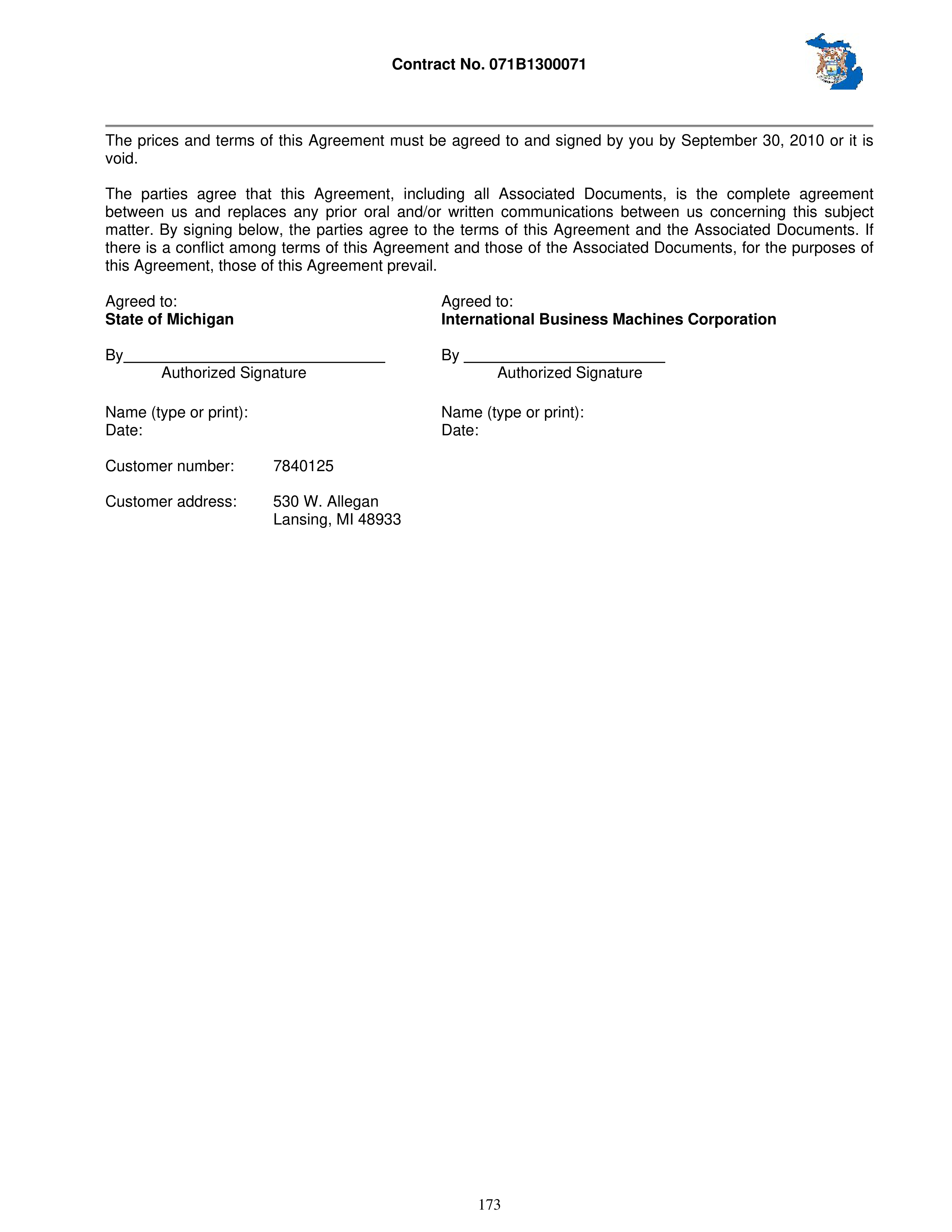 IBM Contract Change — page 220