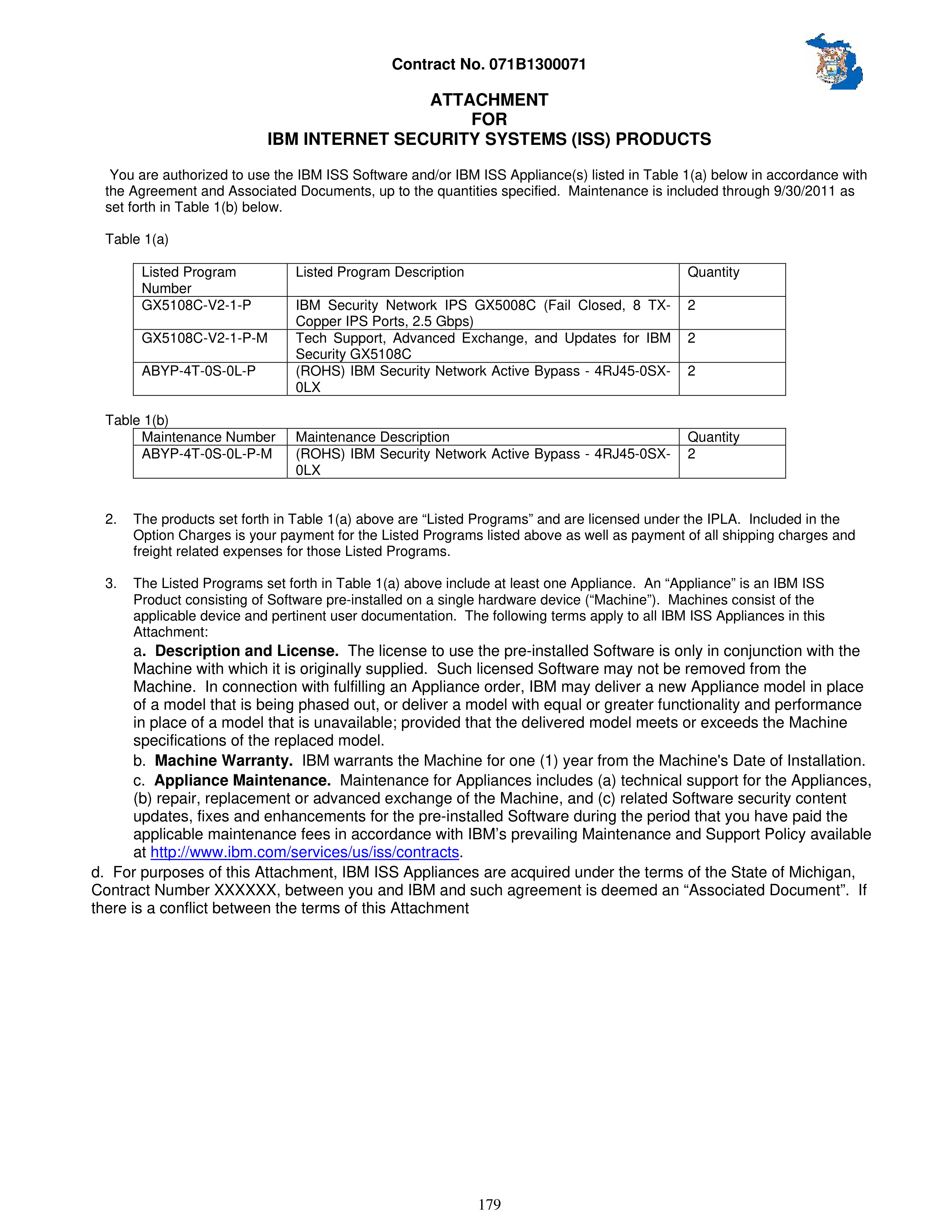 IBM Contract Change — page 226