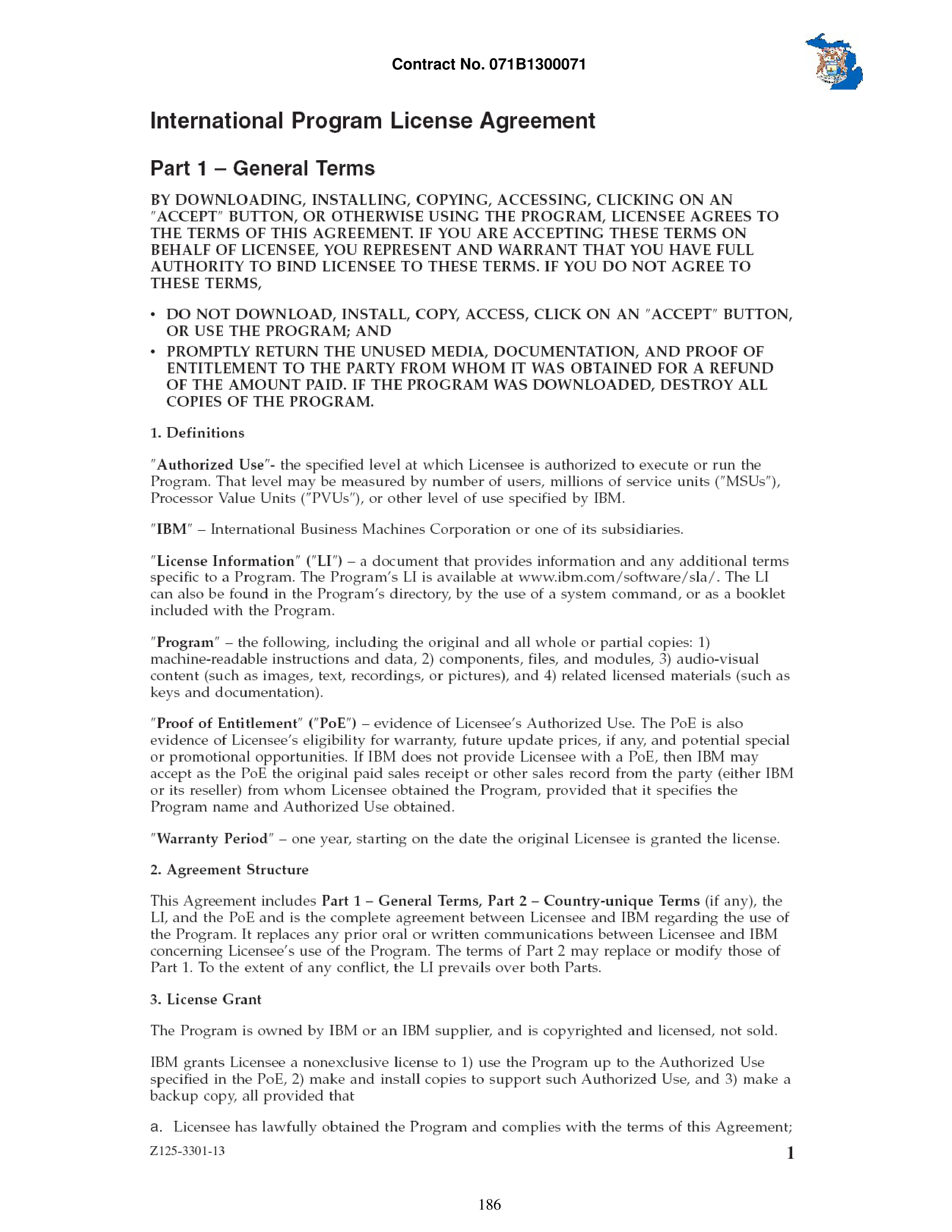 IBM Contract Change — page 233