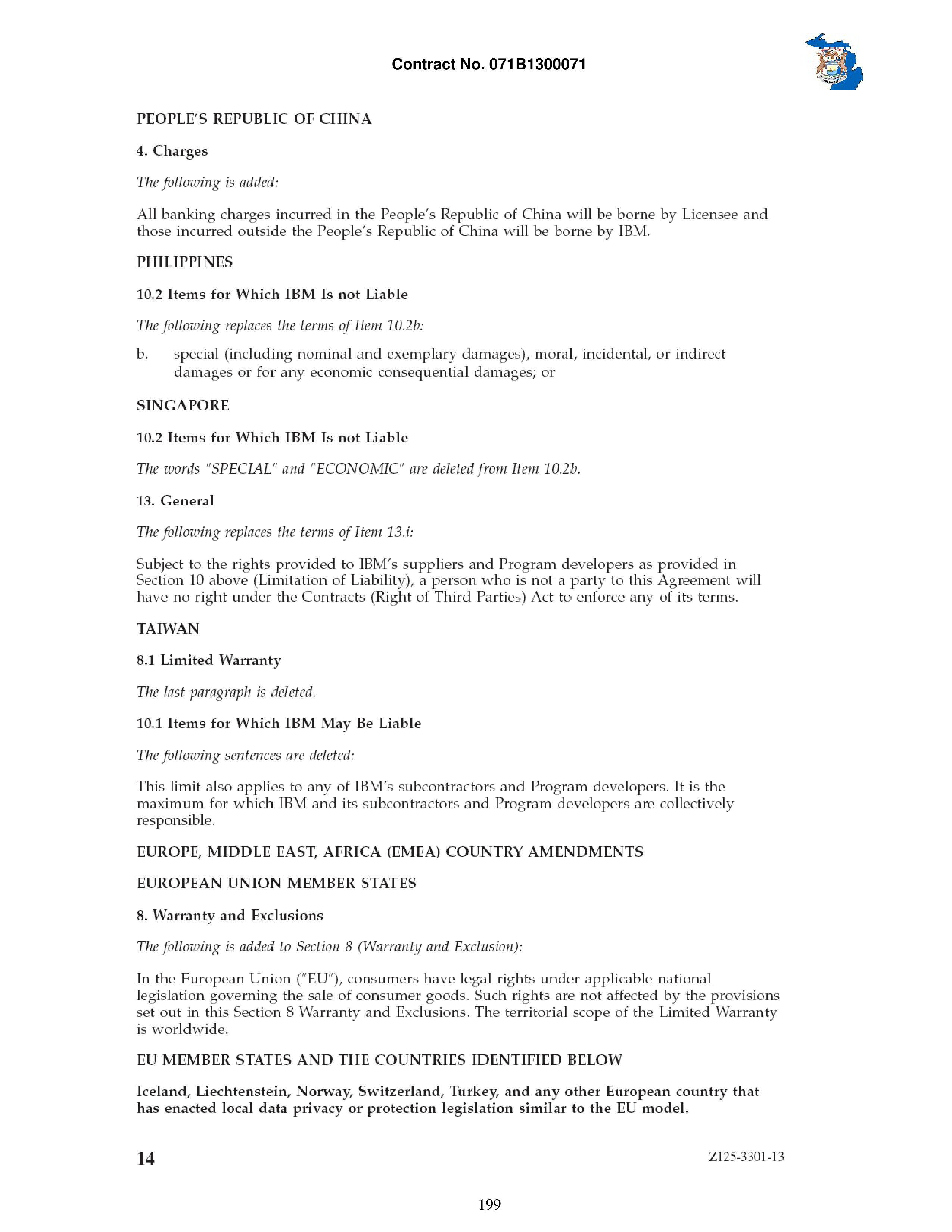 IBM Contract Change — page 246