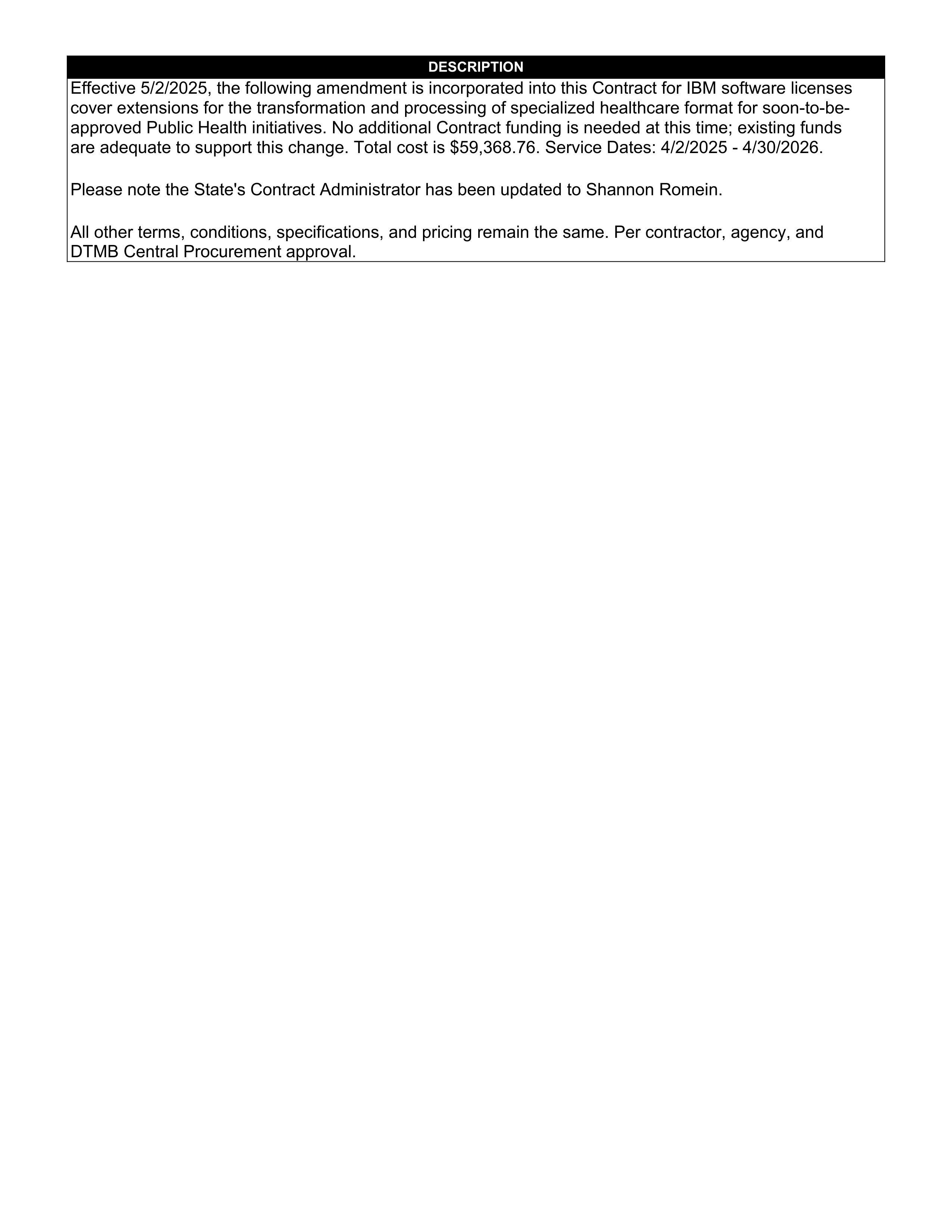 IBM Contract Change — page 40