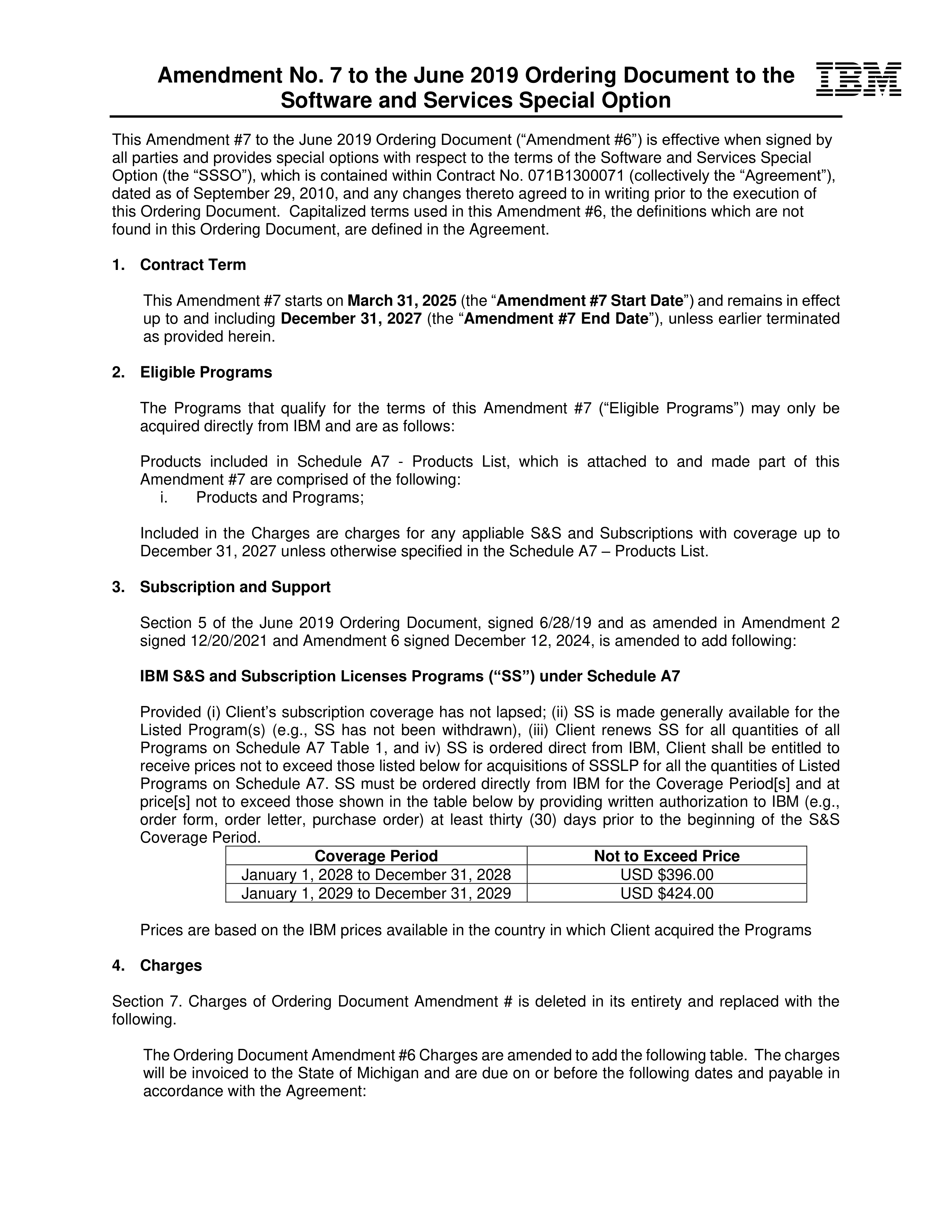 IBM Contract Change — page 45