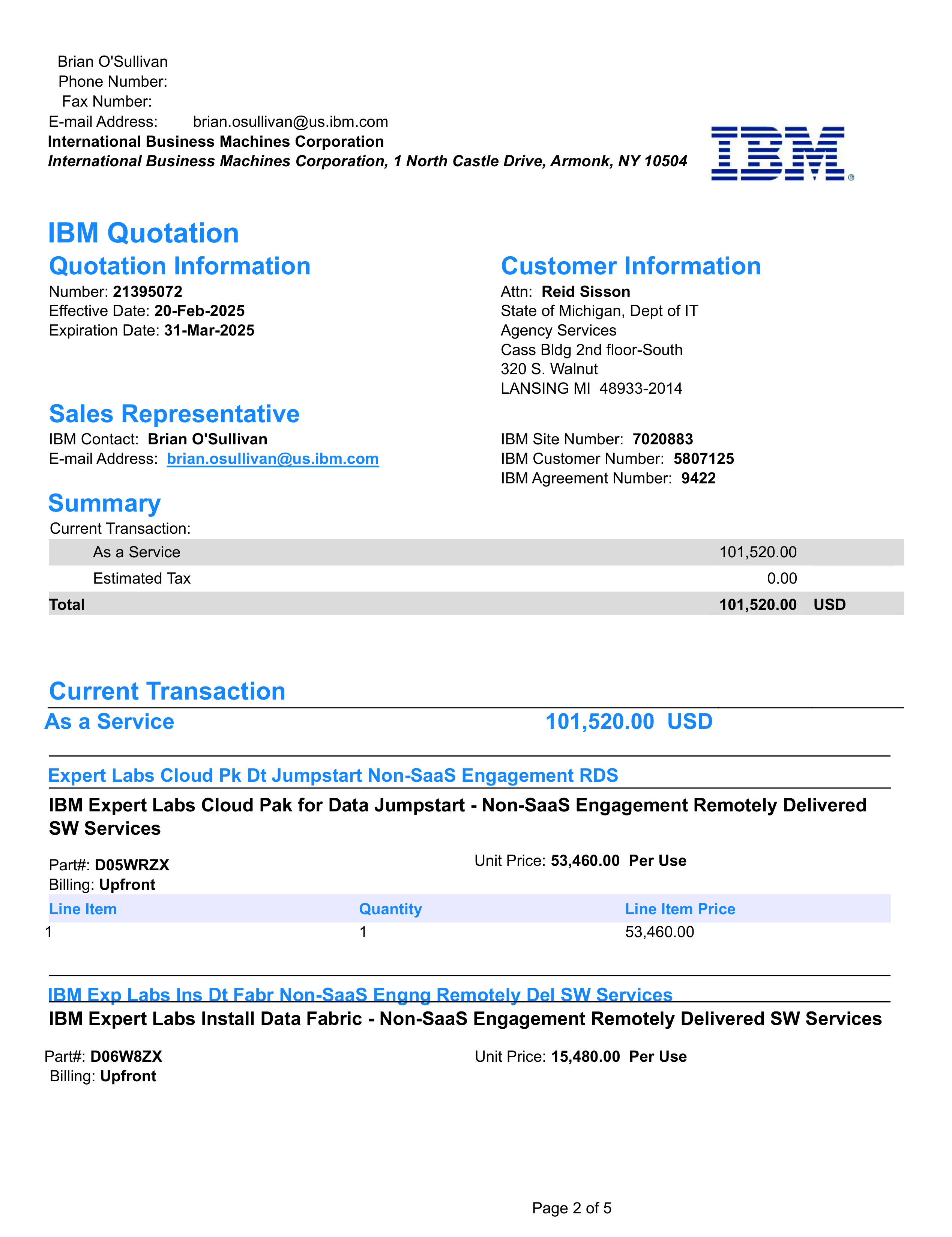 IBM Contract Change — page 49
