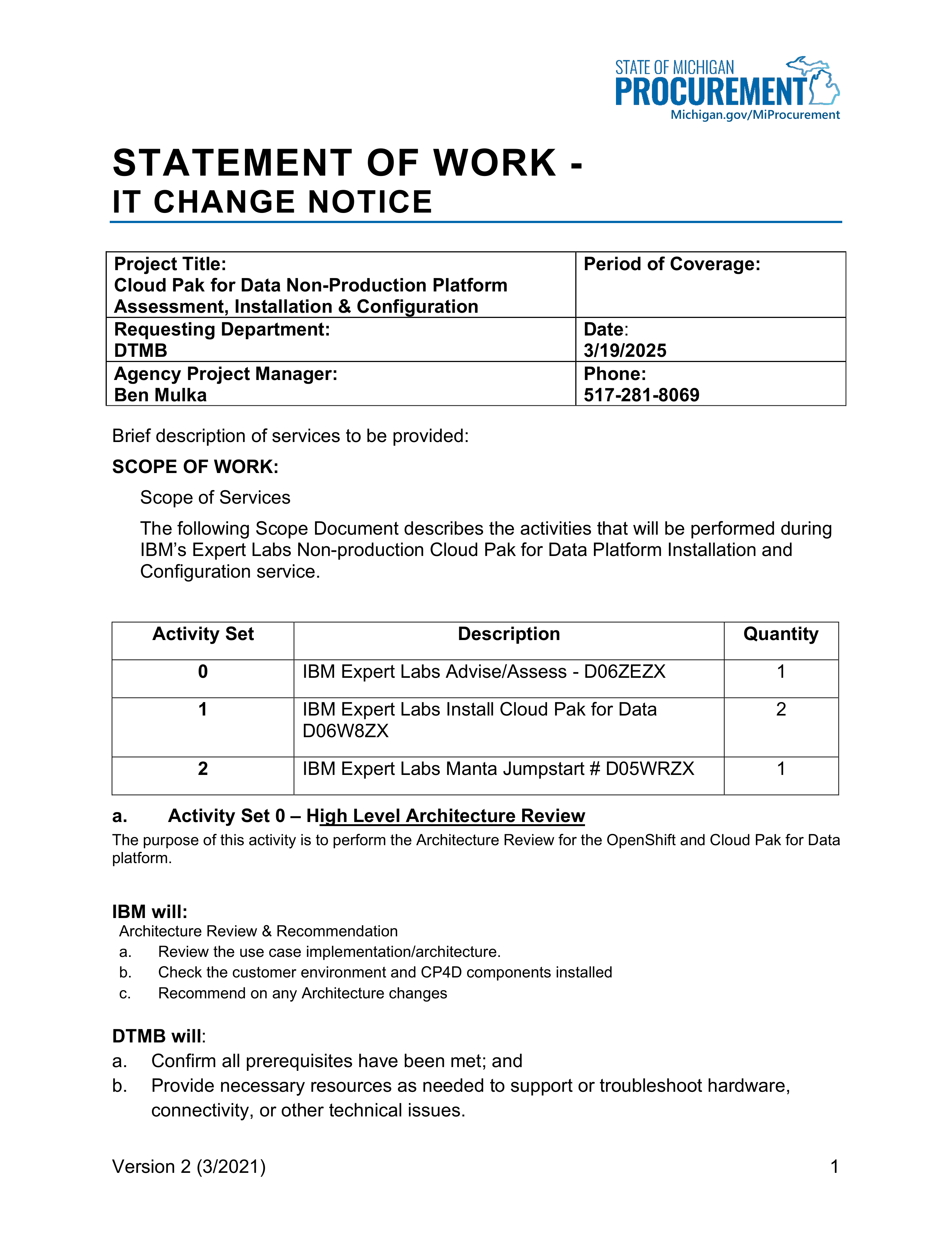 IBM Contract Change — page 51