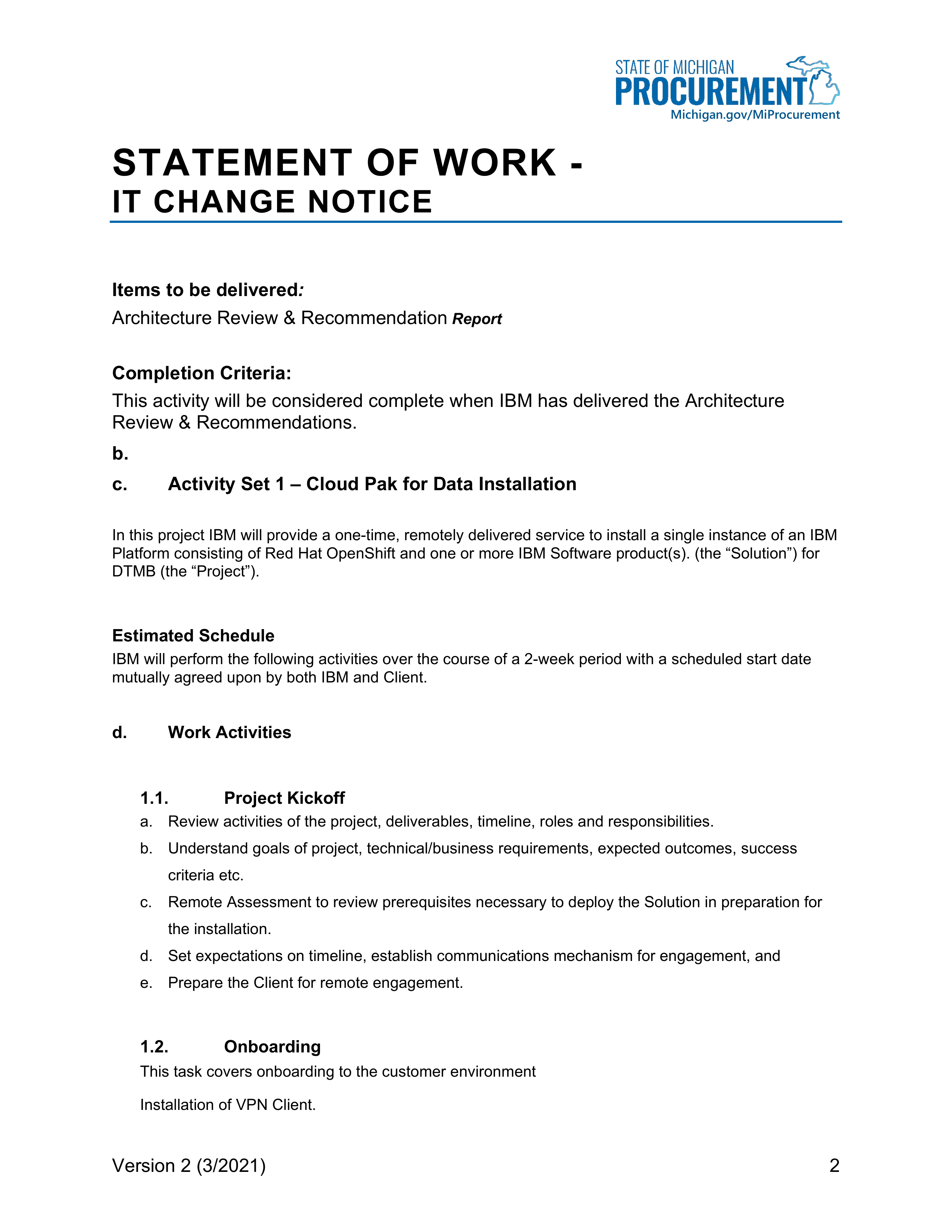 IBM Contract Change — page 52