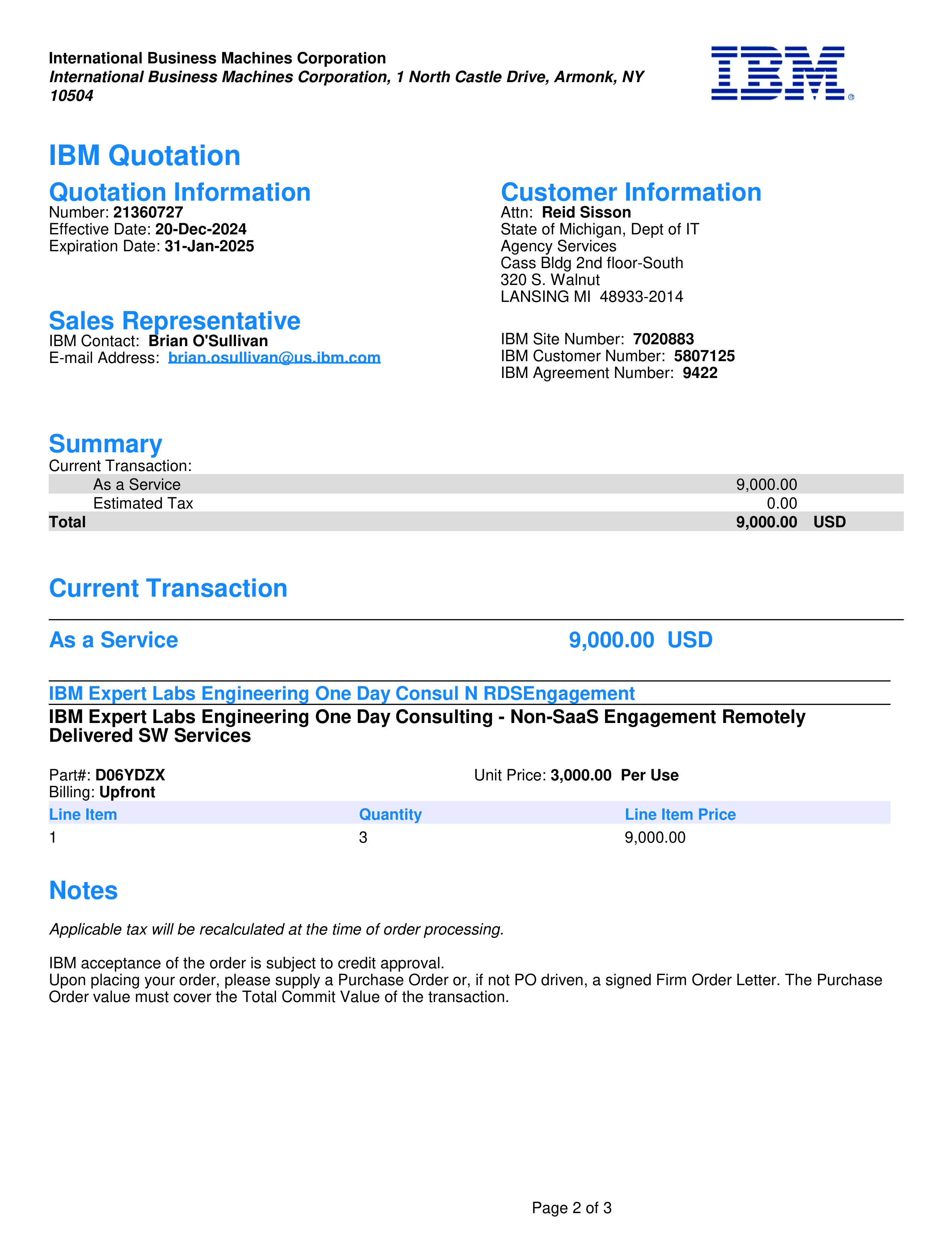 IBM Contract Change — page 63