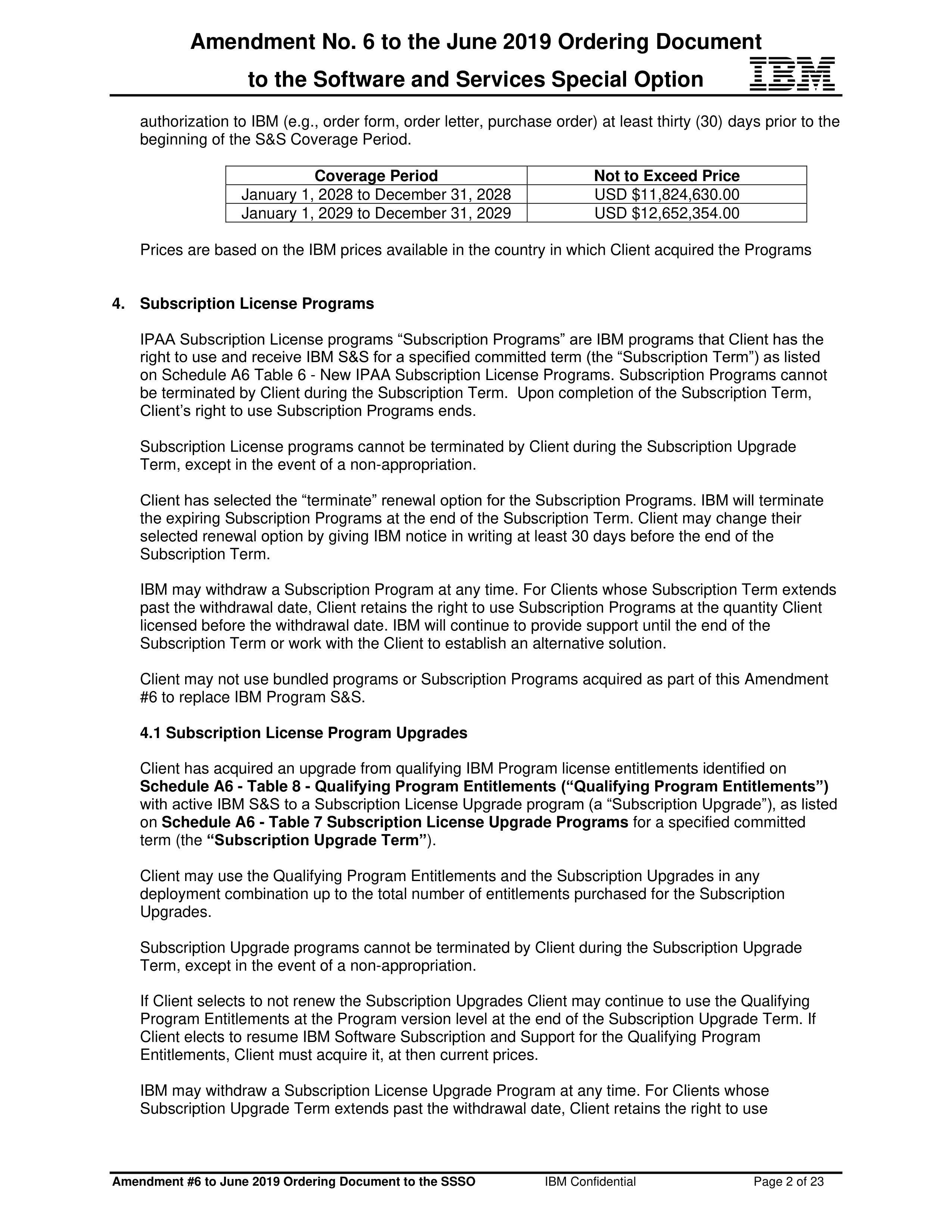 IBM Contract Change — page 66