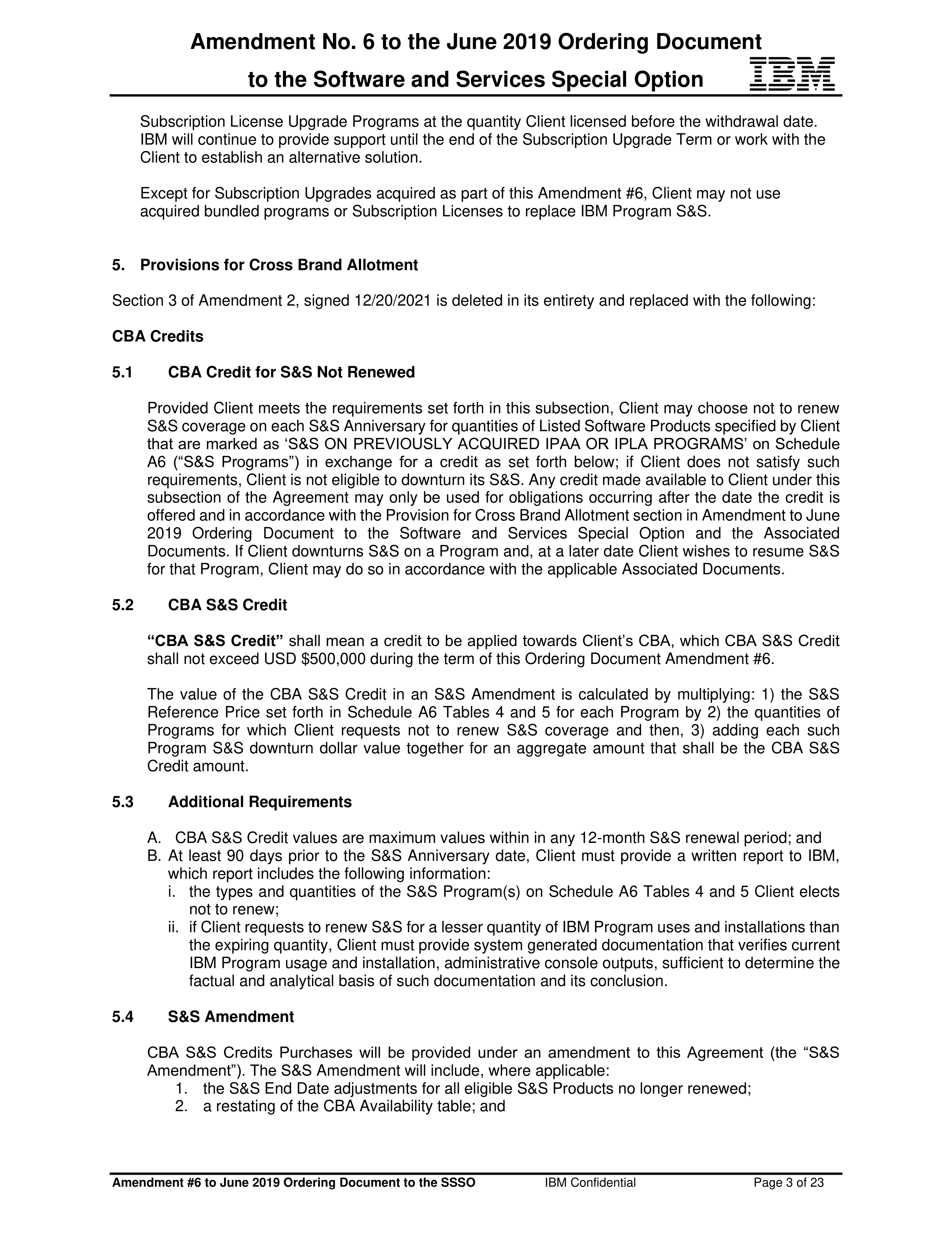 IBM Contract Change — page 67