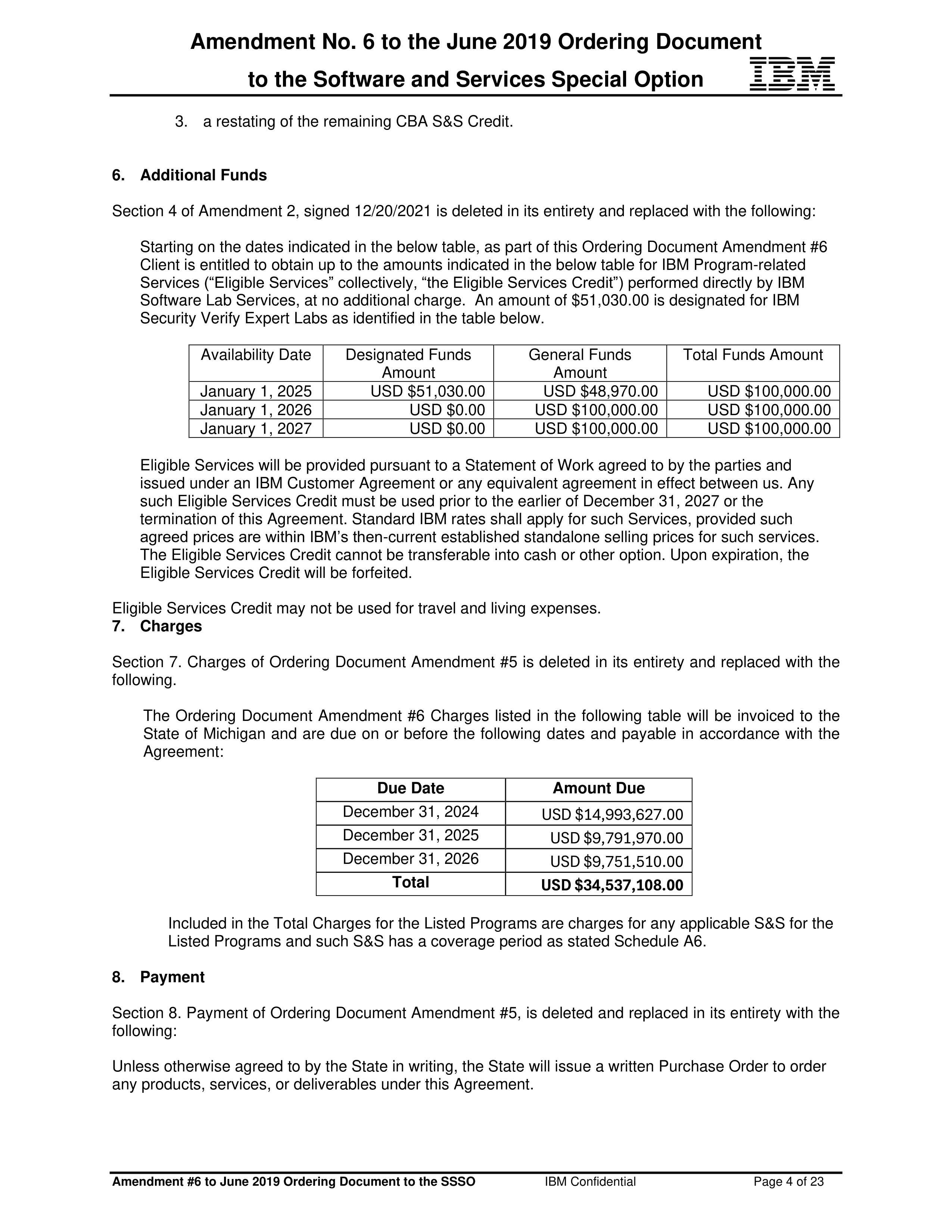 IBM Contract Change — page 68
