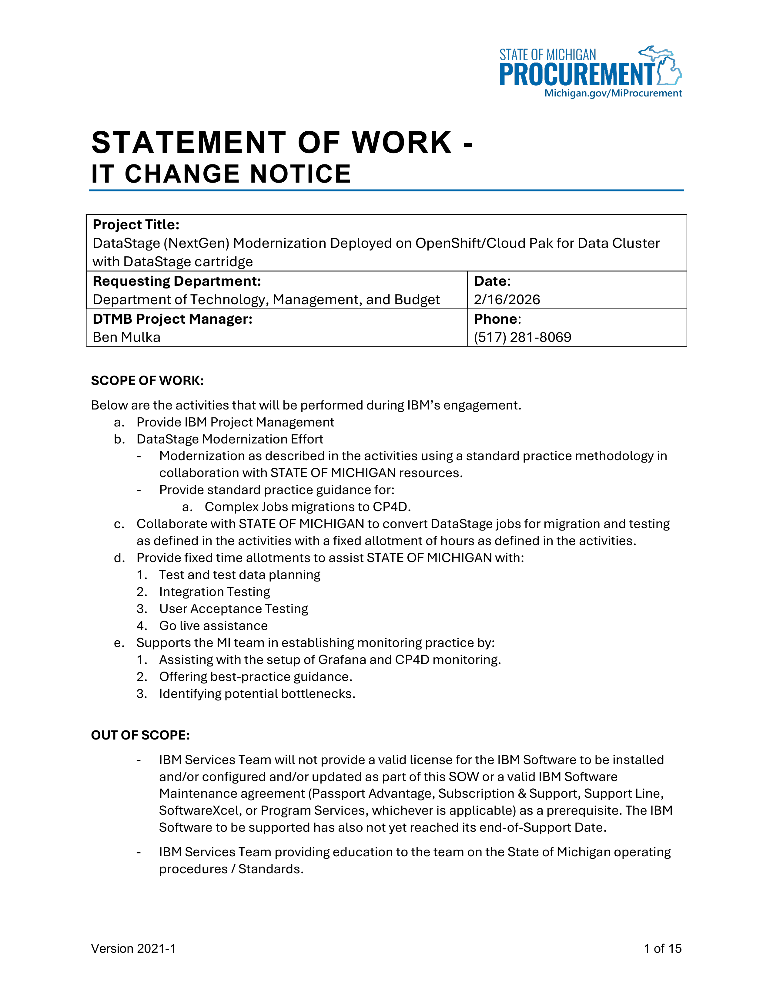 IBM Contract Change — page 7