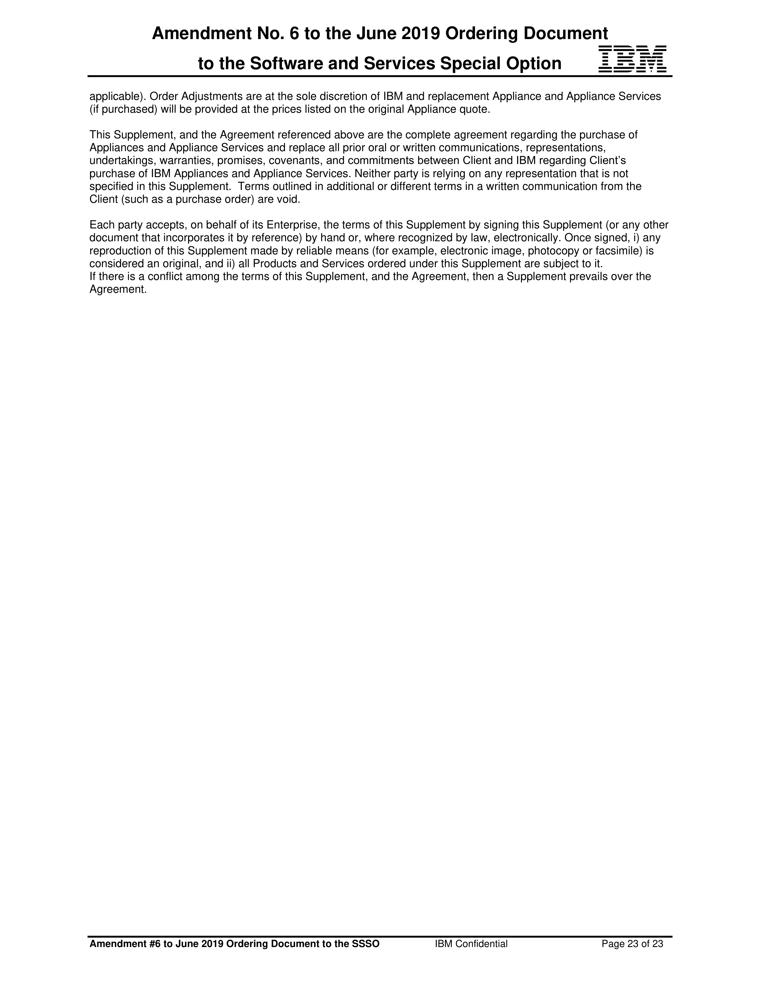 IBM Contract Change — page 87