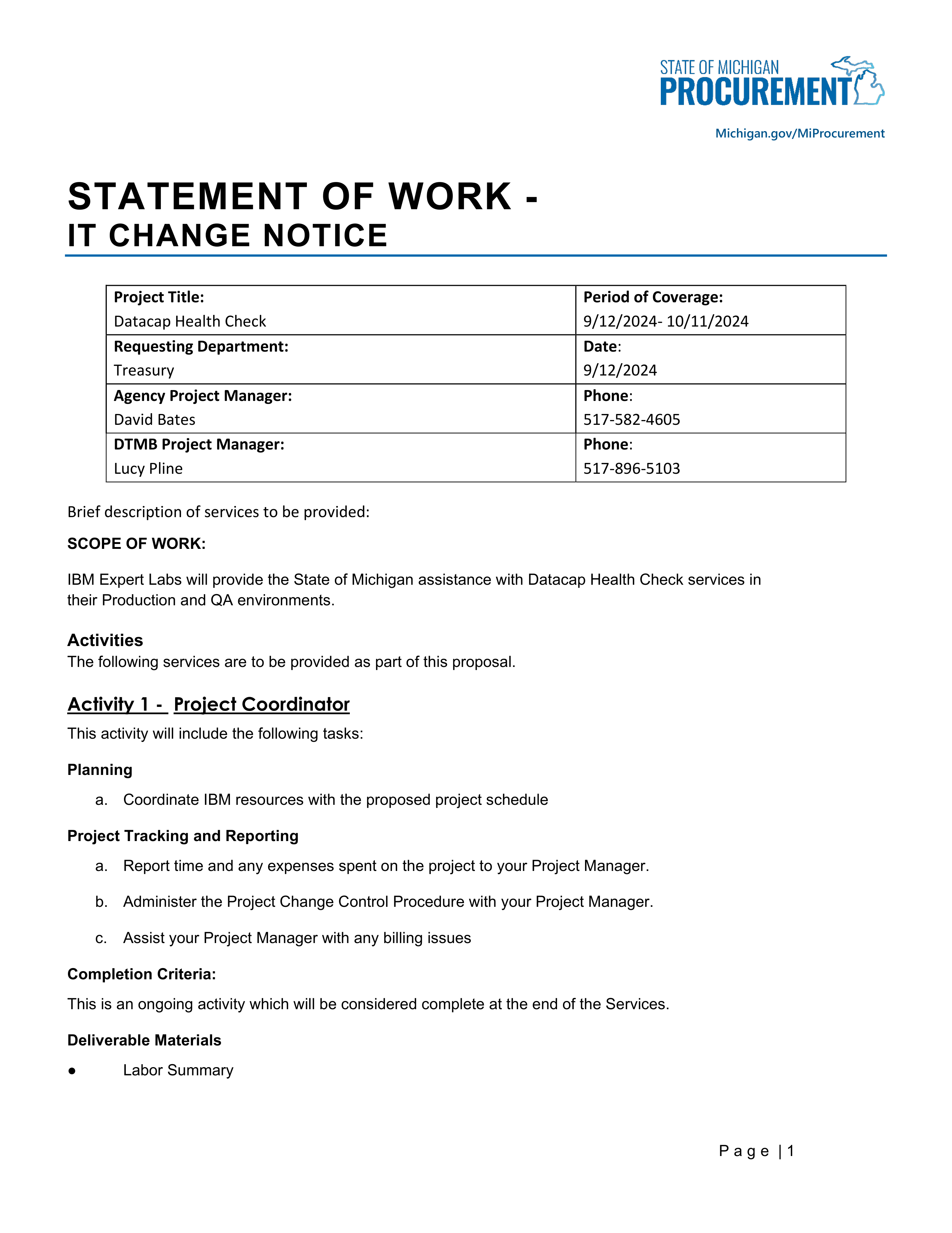 IBM Contract Change — page 92