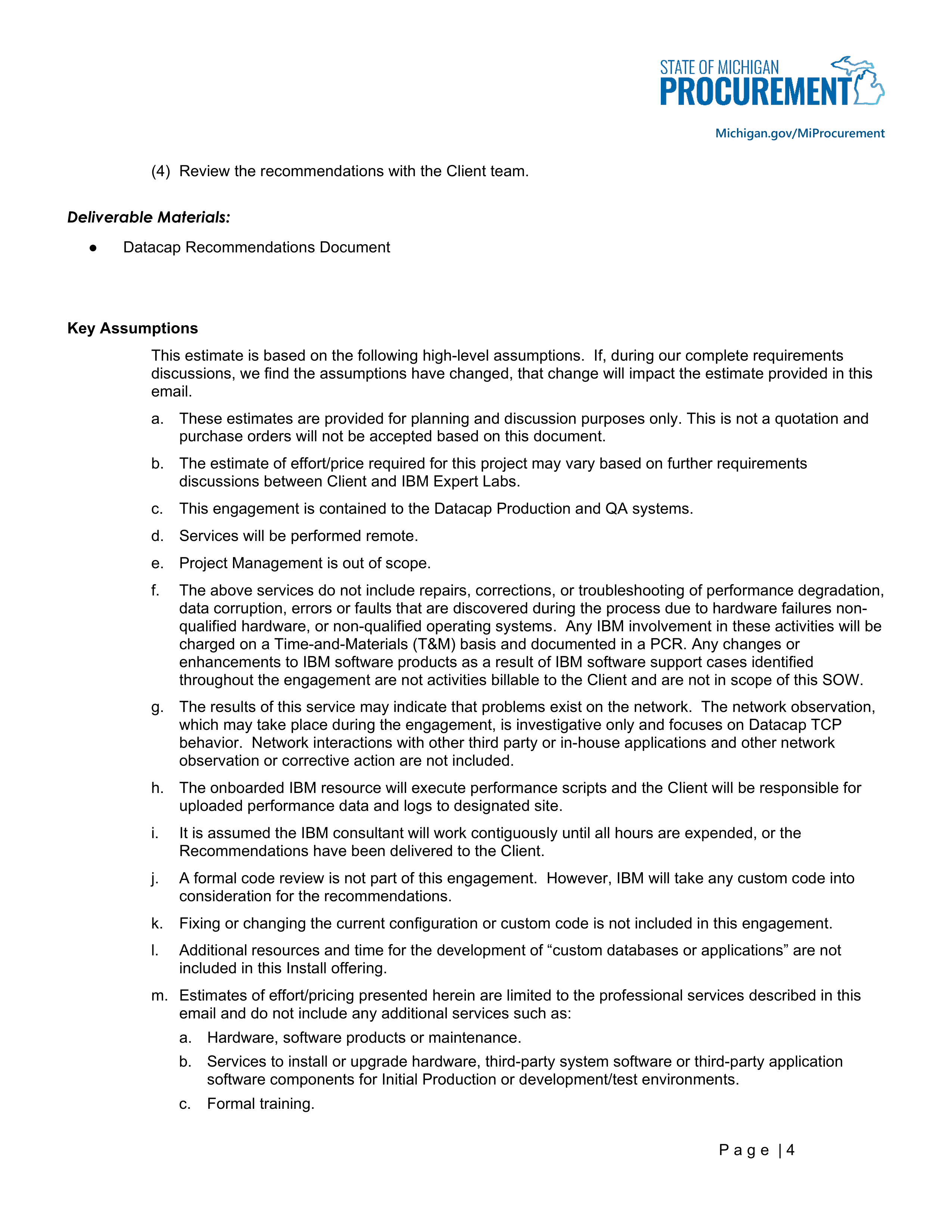 IBM Contract Change — page 95