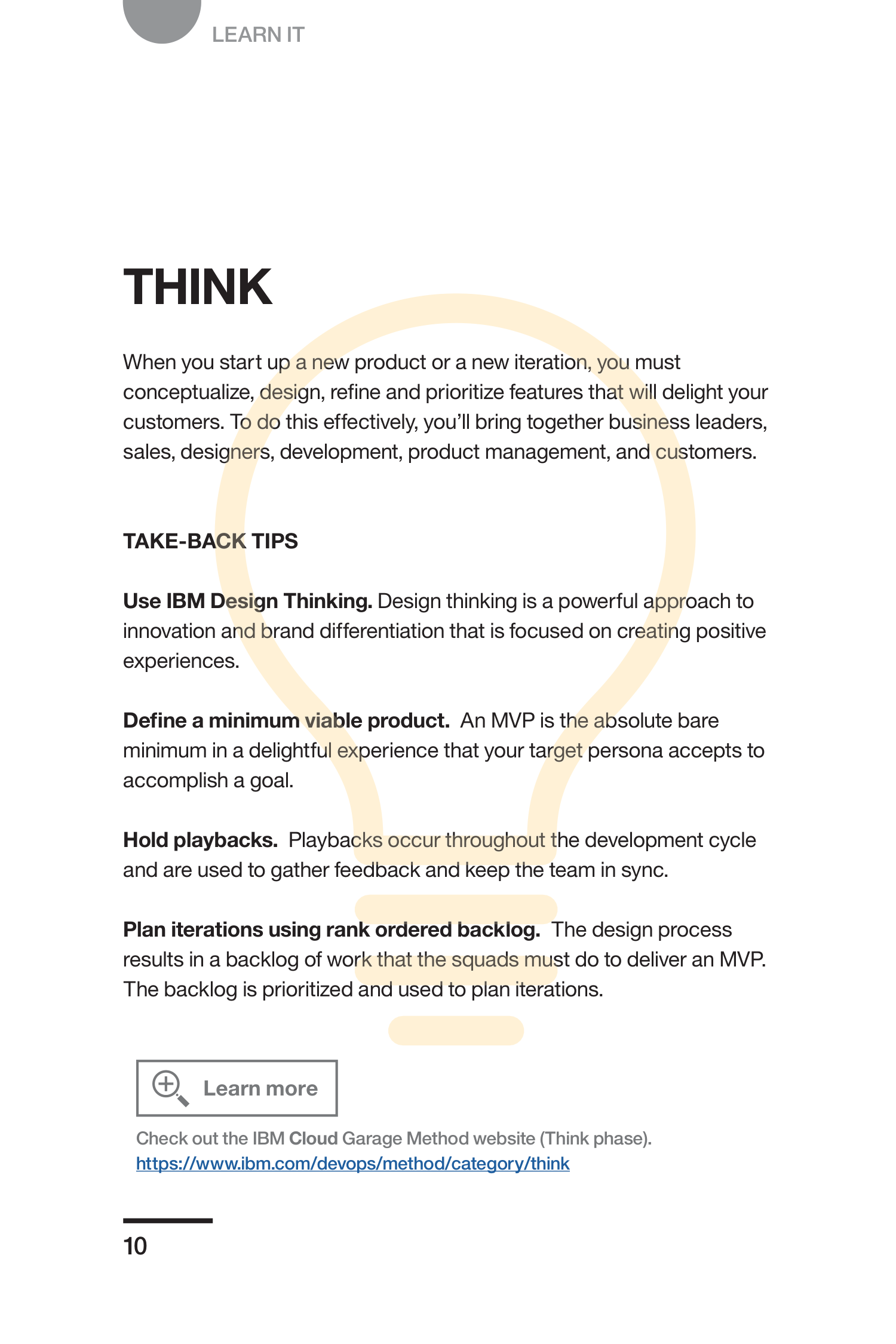 IBM Garage Methodology Guide — page 12