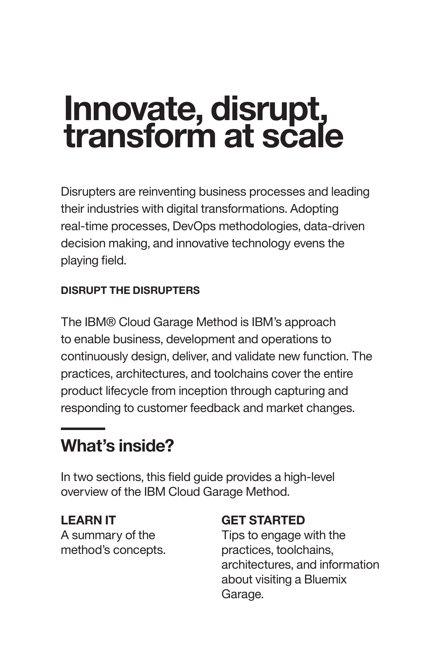 IBM Garage Methodology Guide — page 3