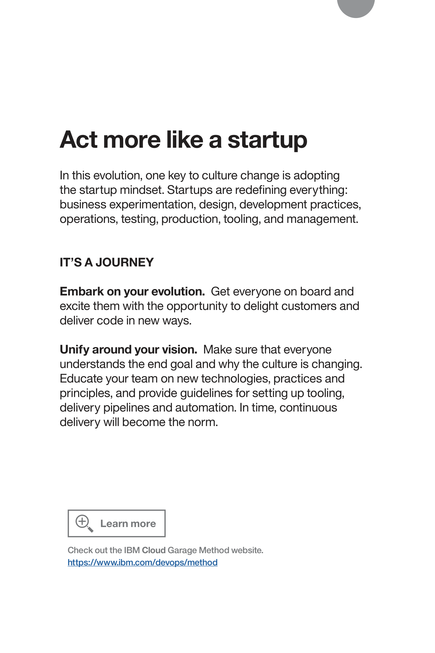 IBM Garage Methodology Guide — page 5