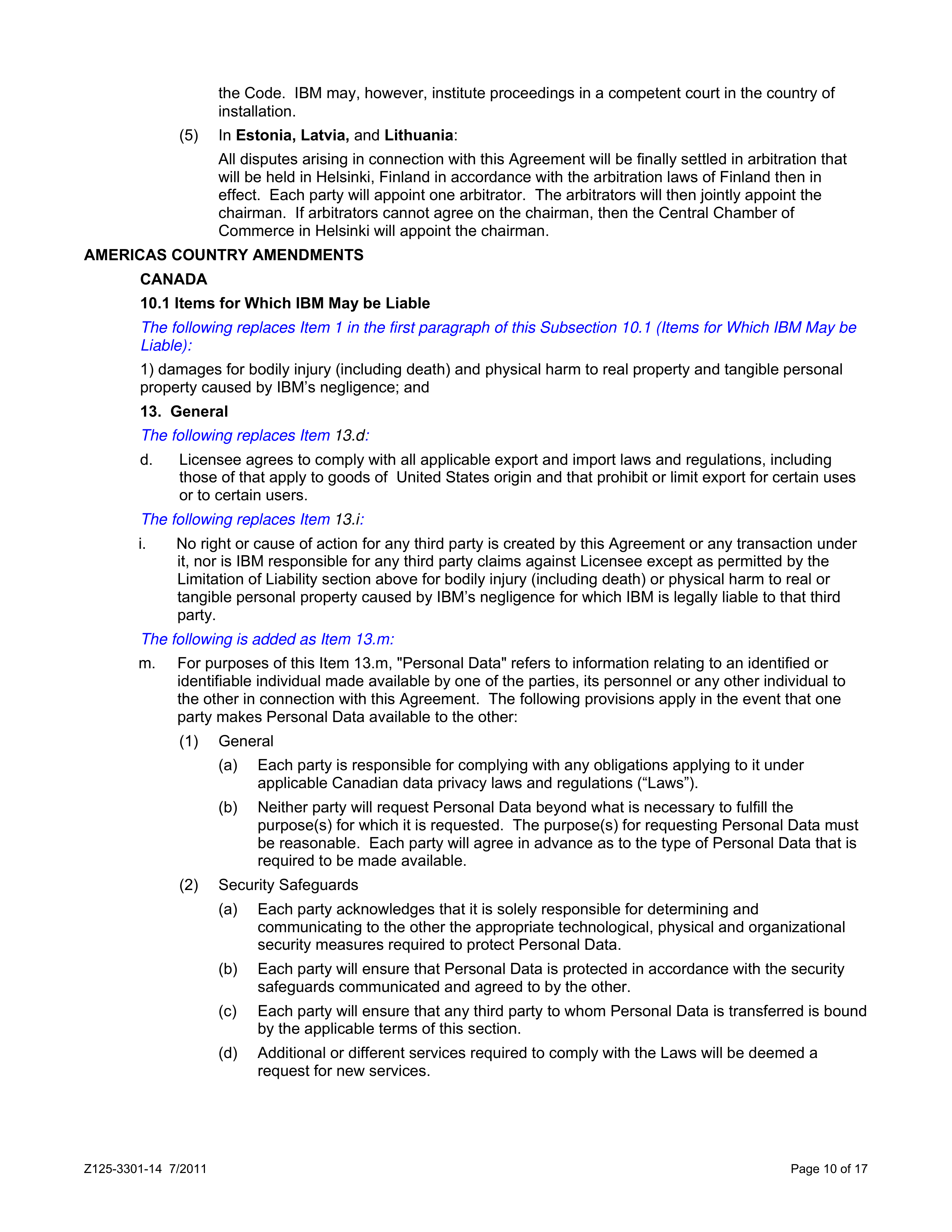 IBM International Program License Agreement — page 10