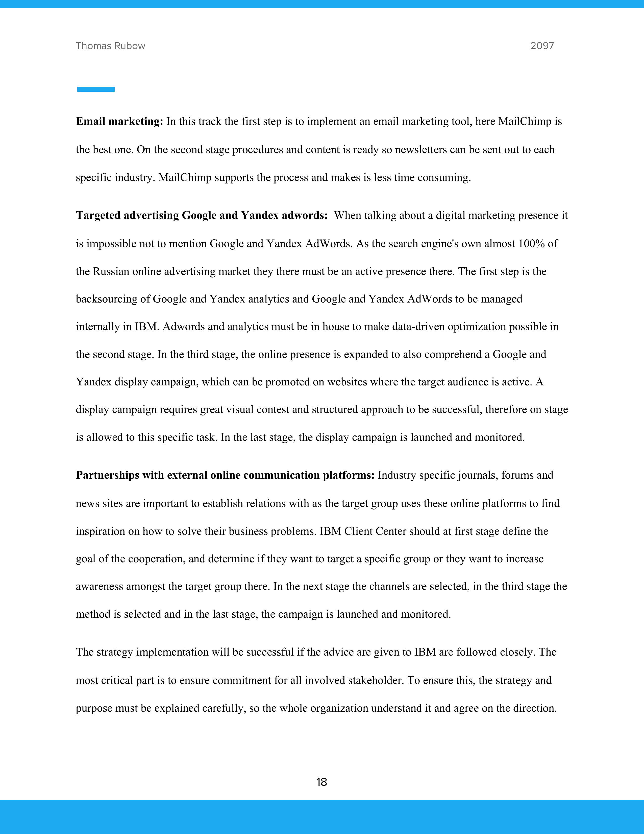 IBM Marketing Strategy — page 19