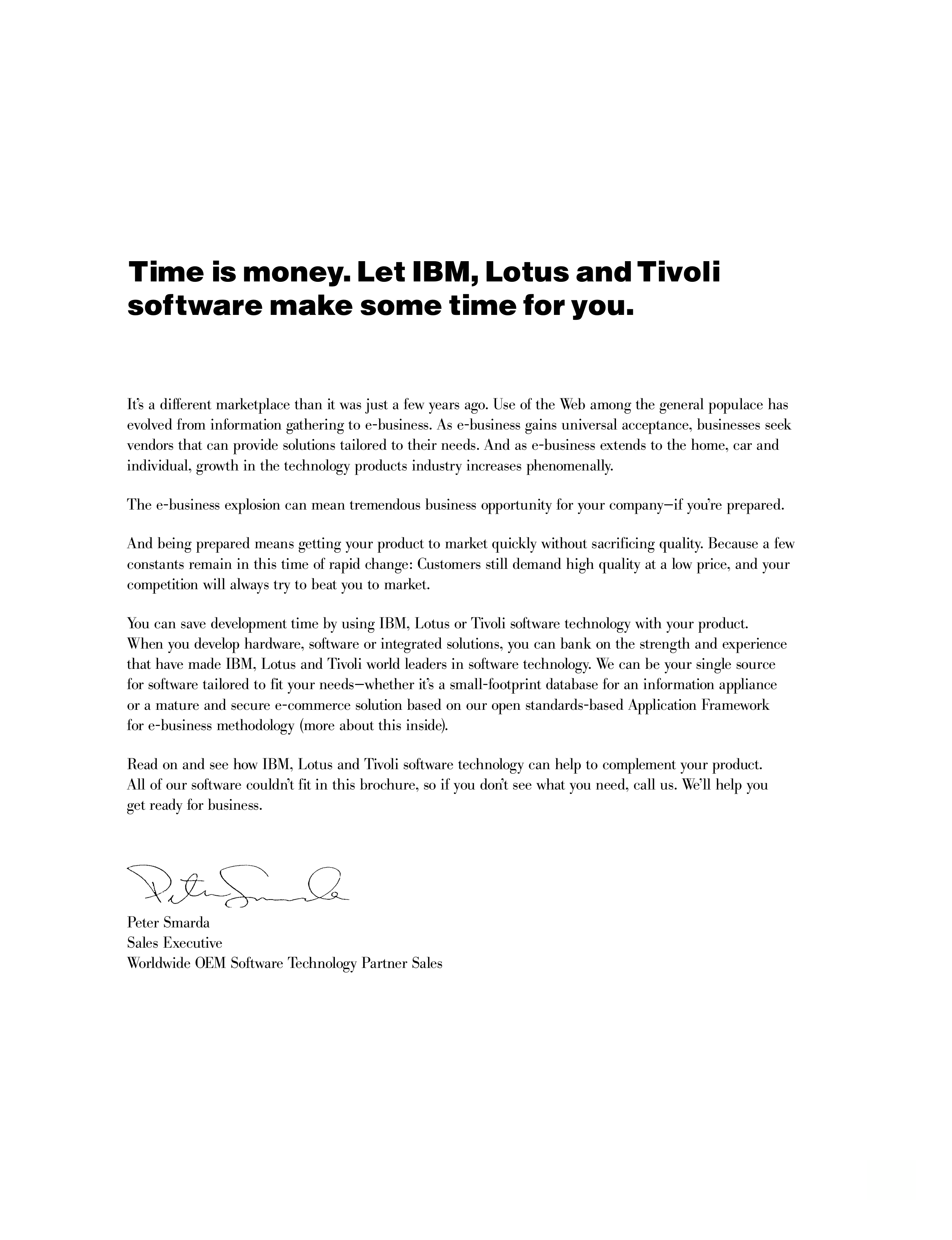 IBM Software Technology Brochure — page 2