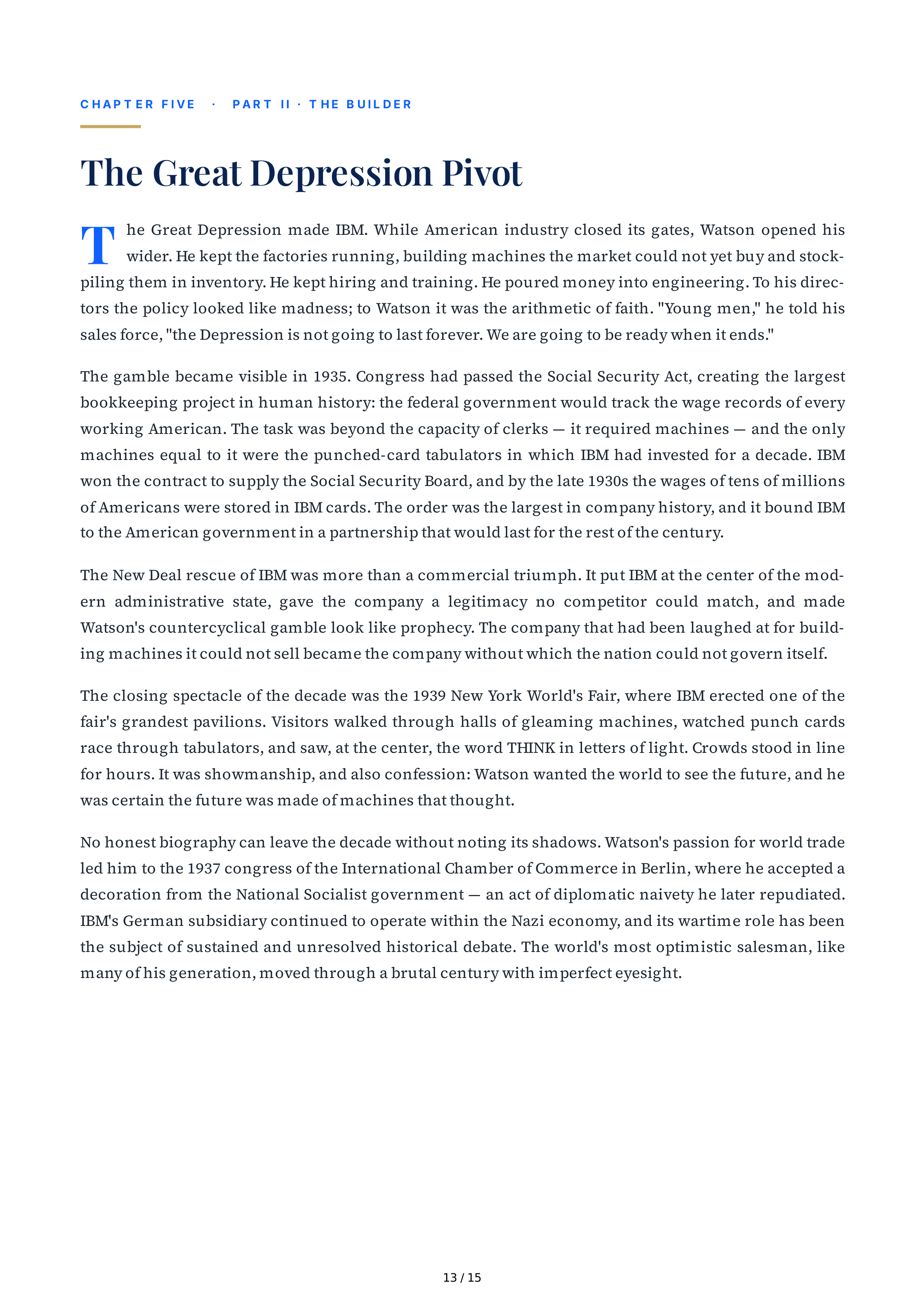 IBM The Greatest Capitalist Who Ever Lived Biography — page 13
