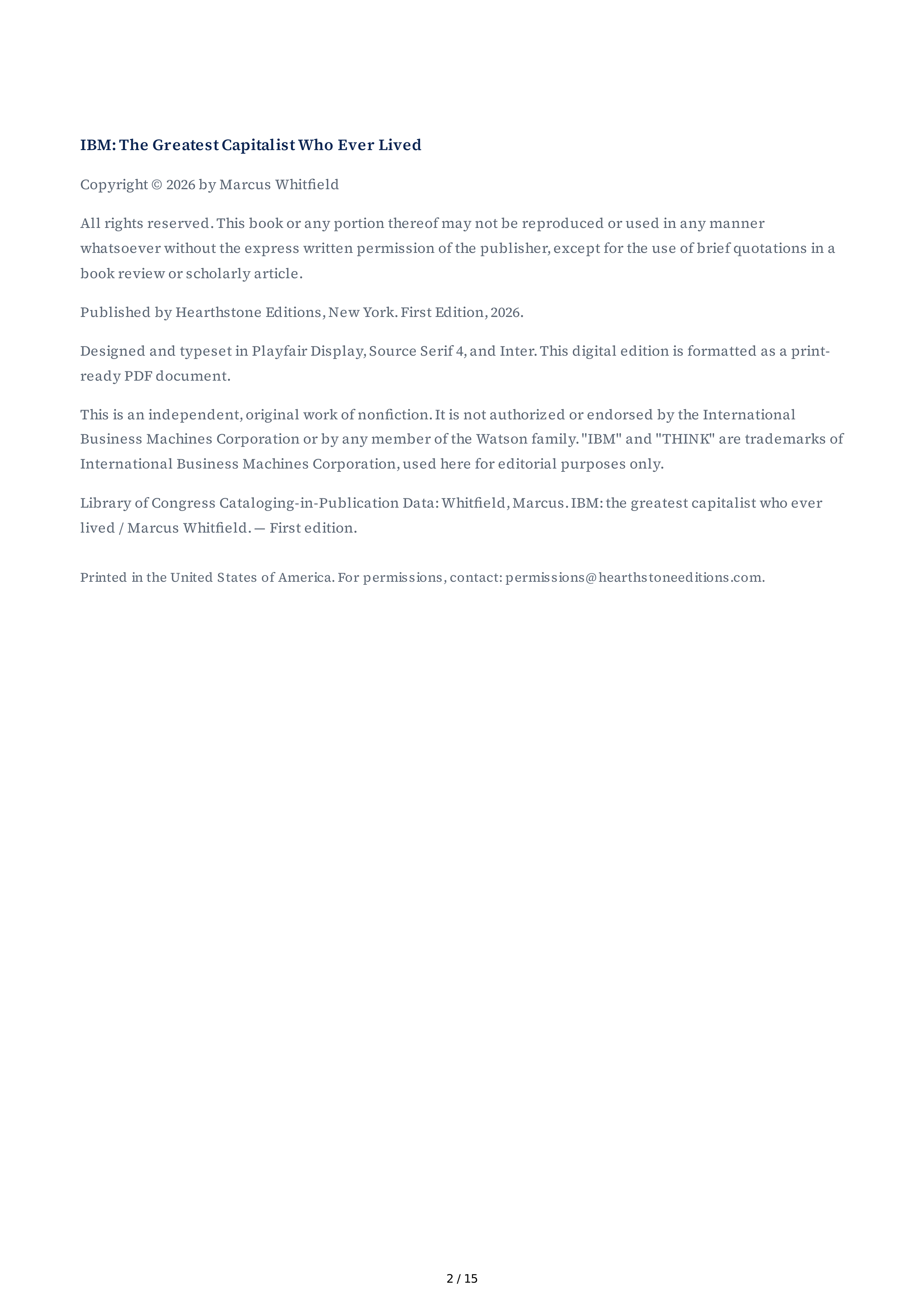 IBM The Greatest Capitalist Who Ever Lived Biography — page 2