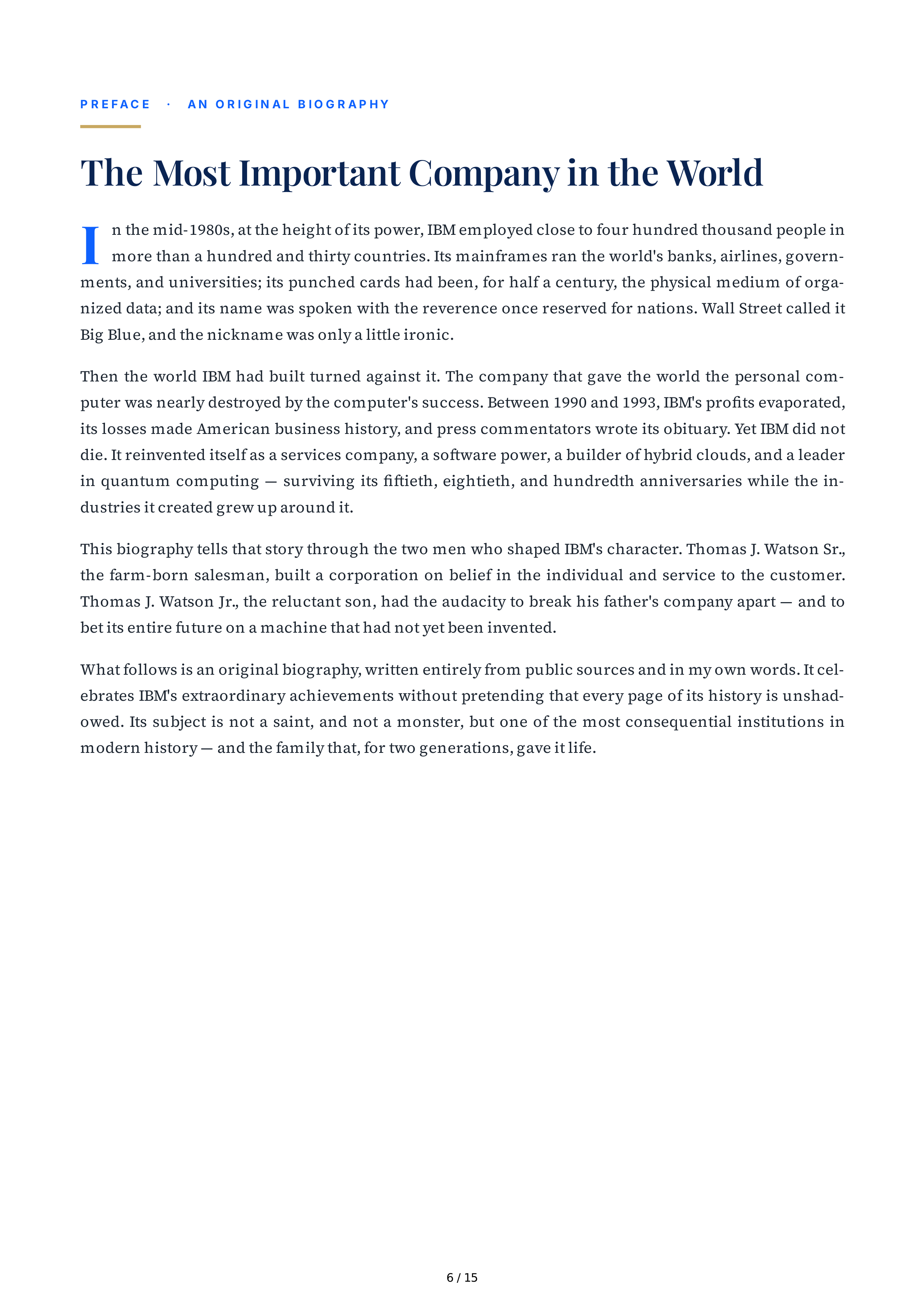 IBM The Greatest Capitalist Who Ever Lived Biography — page 6