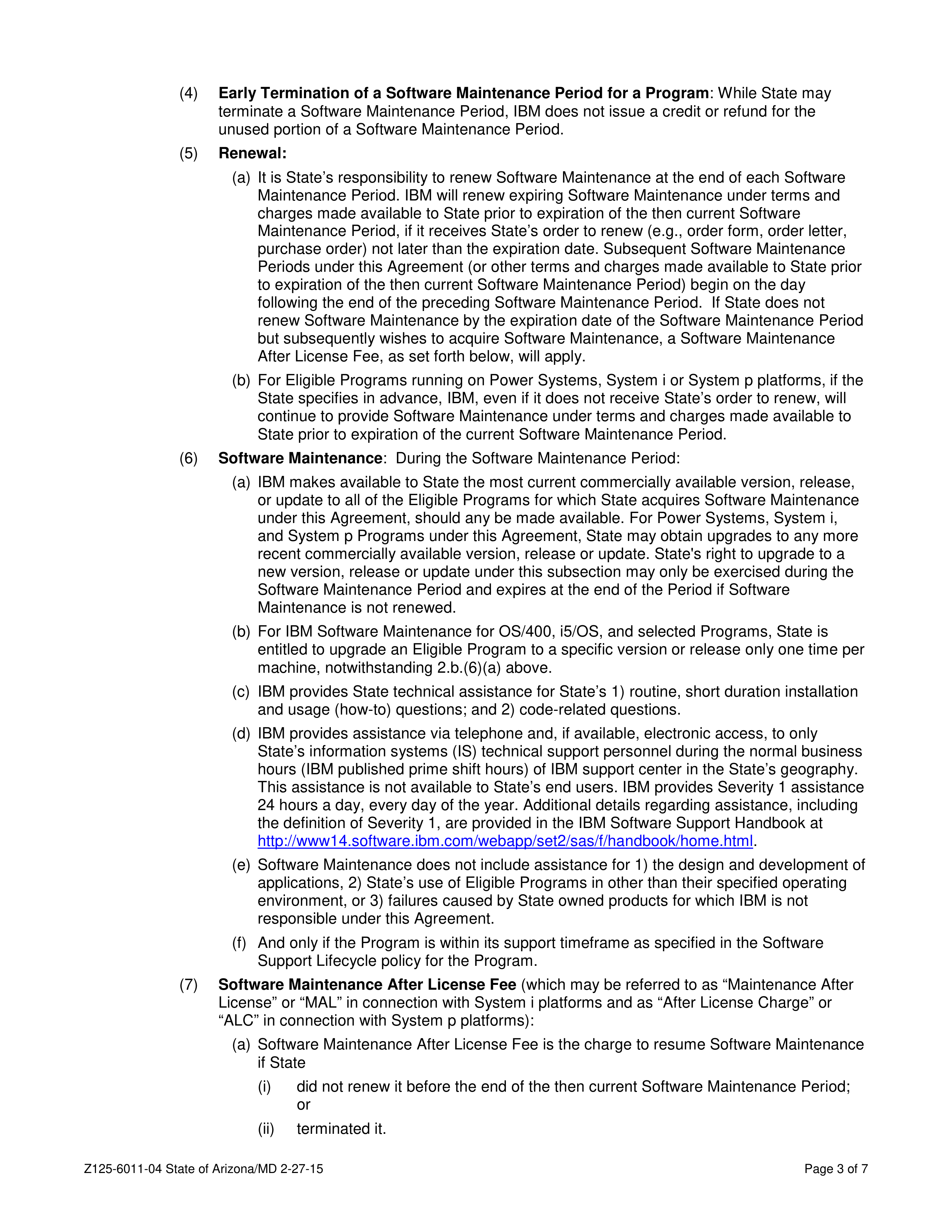 IBM and State of Arizona Contract — page 26