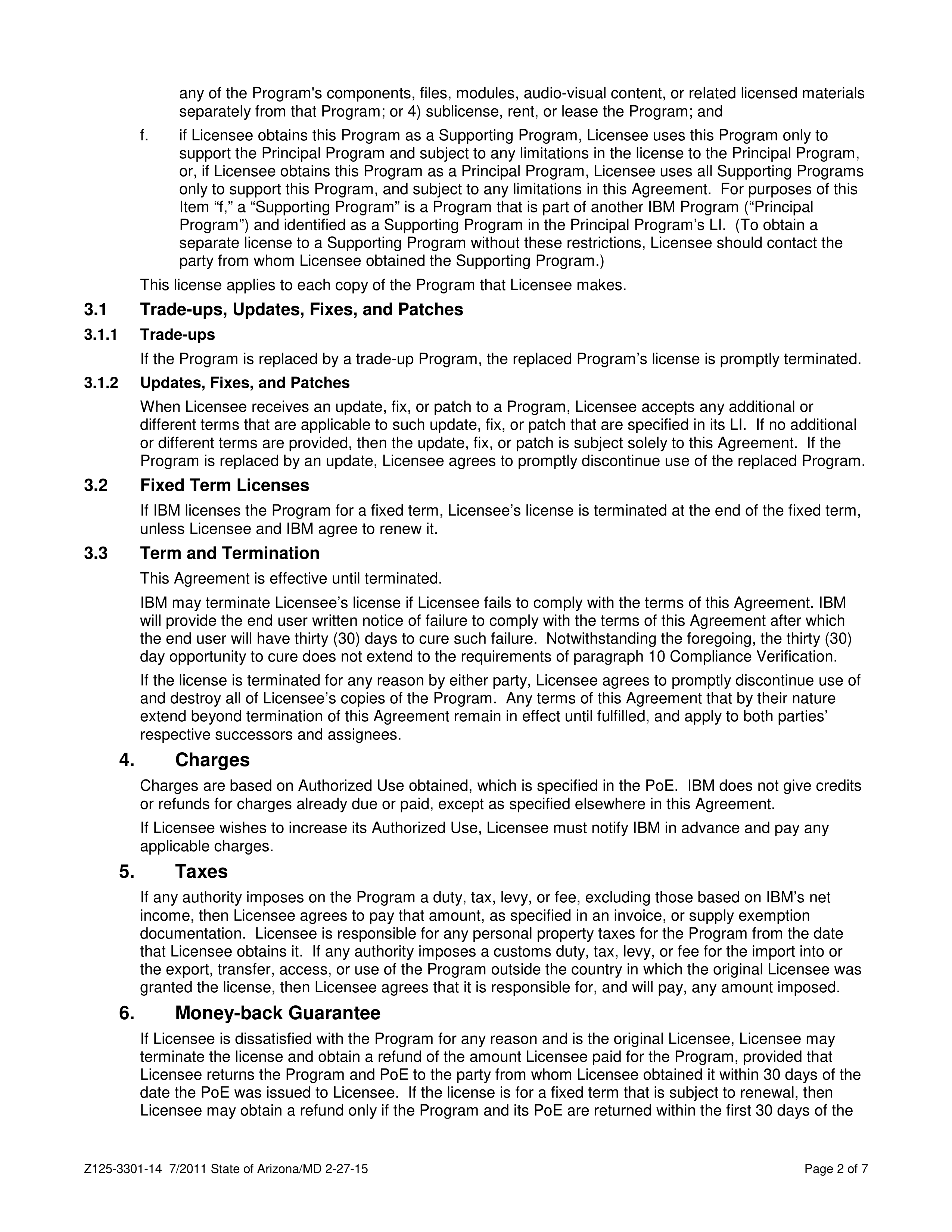 IBM and State of Arizona Contract — page 32