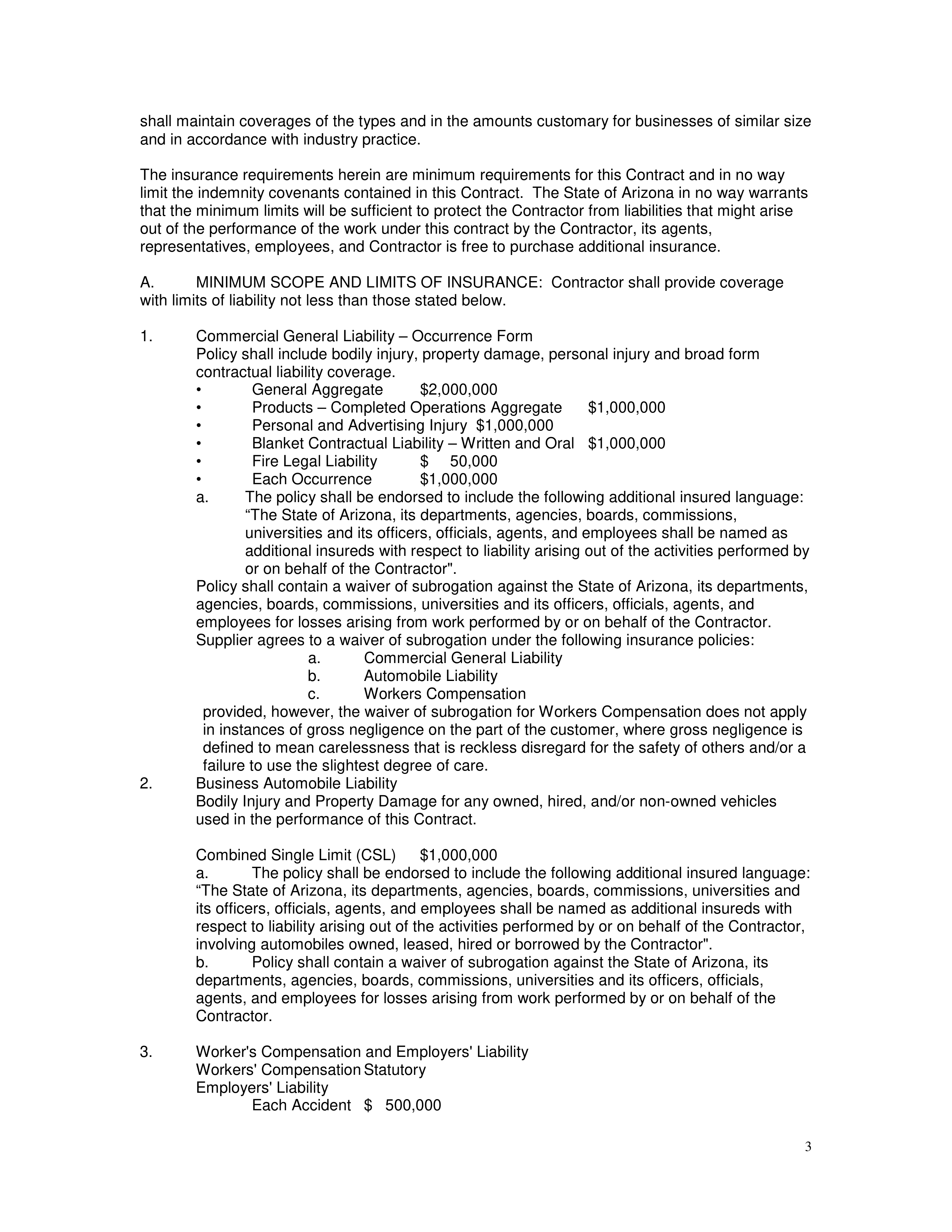 IBM and State of Arizona Contract — page 5