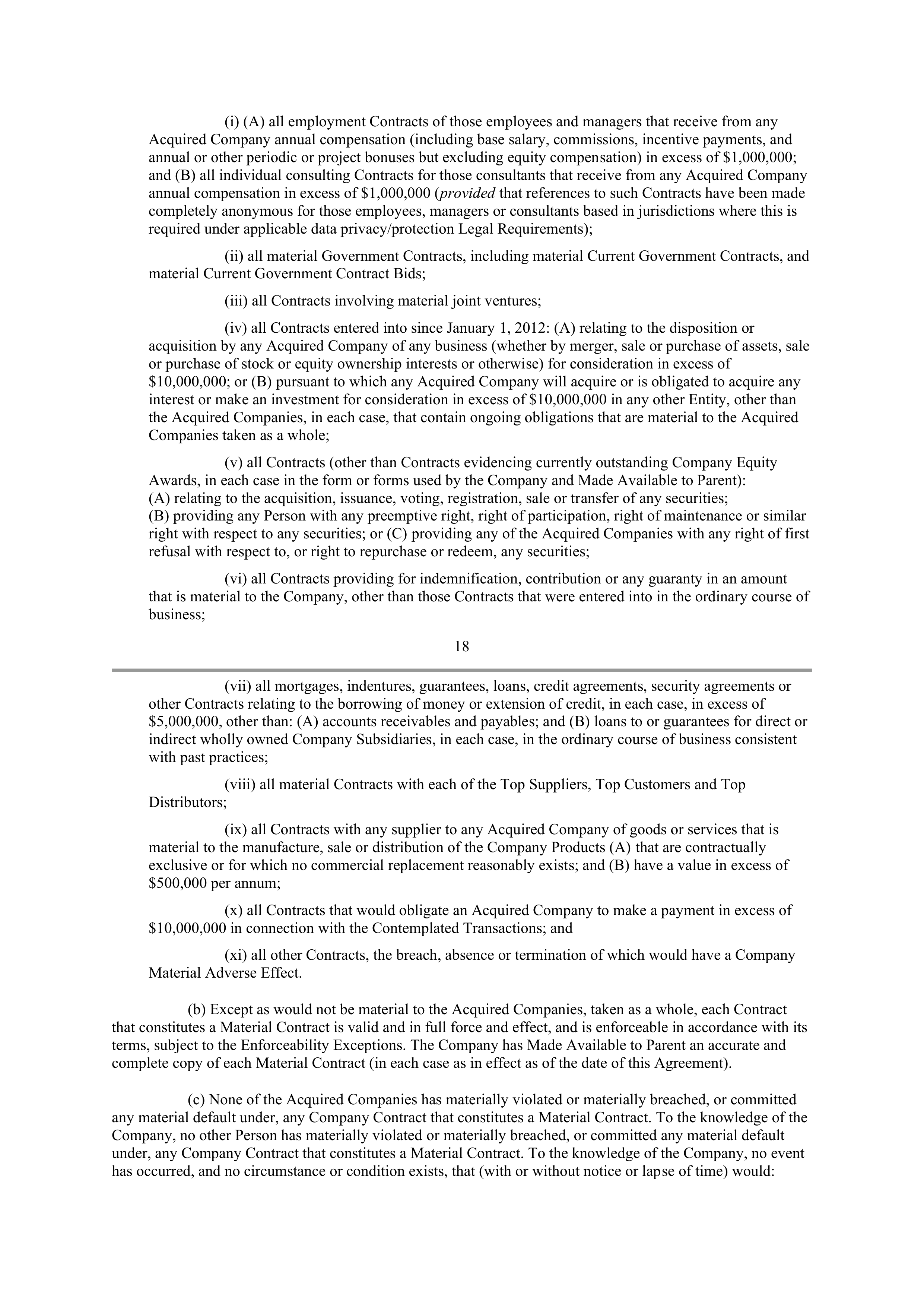INTEL AGREEMENT AND PLAN OF MERGER — page 16